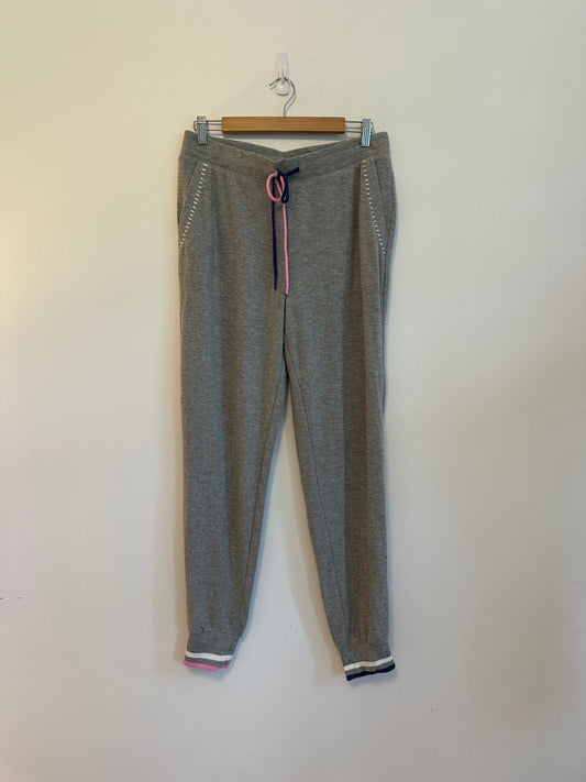 PJ Salvage C'Est La Vie Gray Heathered Jogger Loungewear Pants | Size Medium