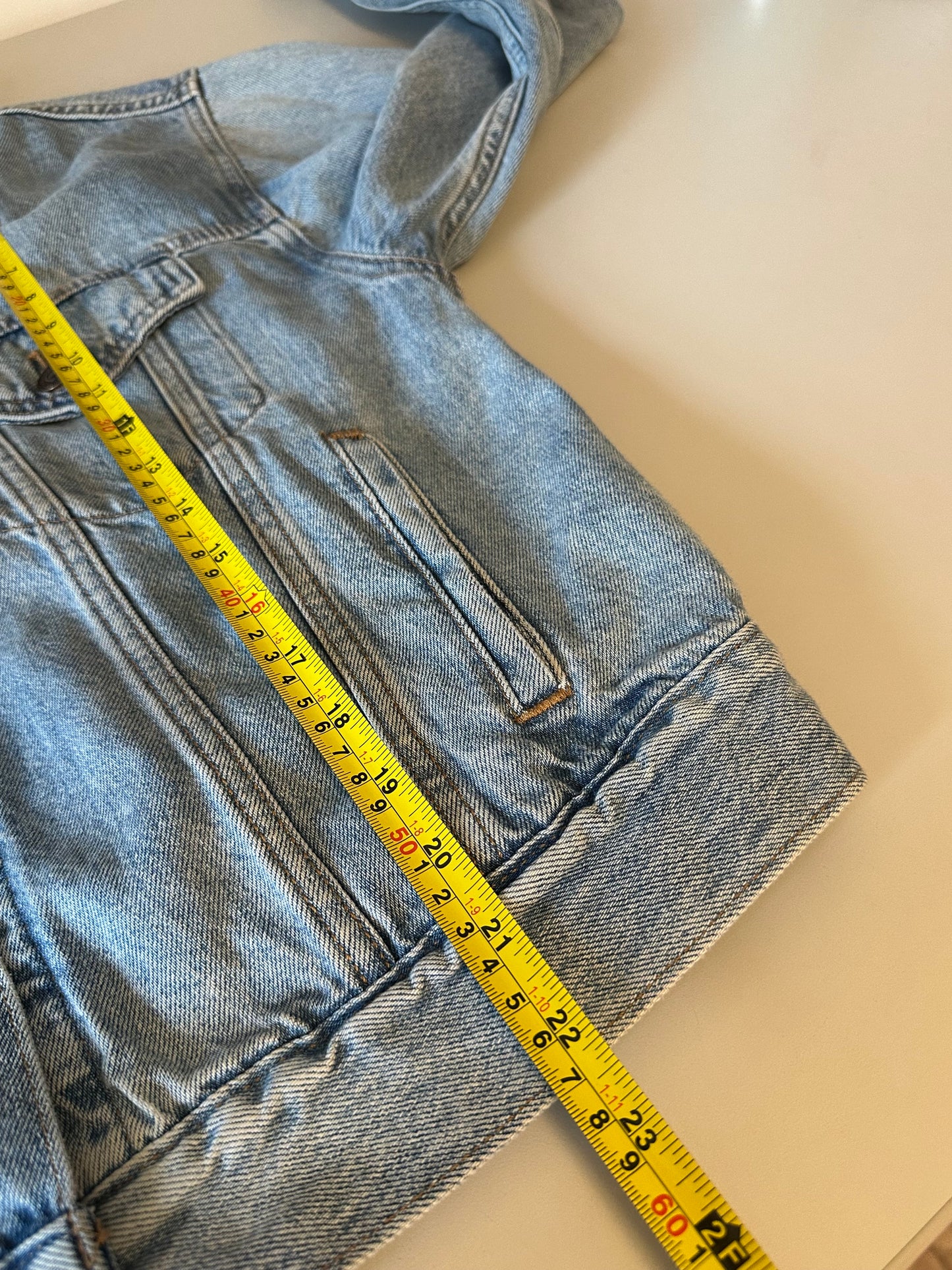 Levi's Premium Light Wash Denim Oversized Jean Jacket