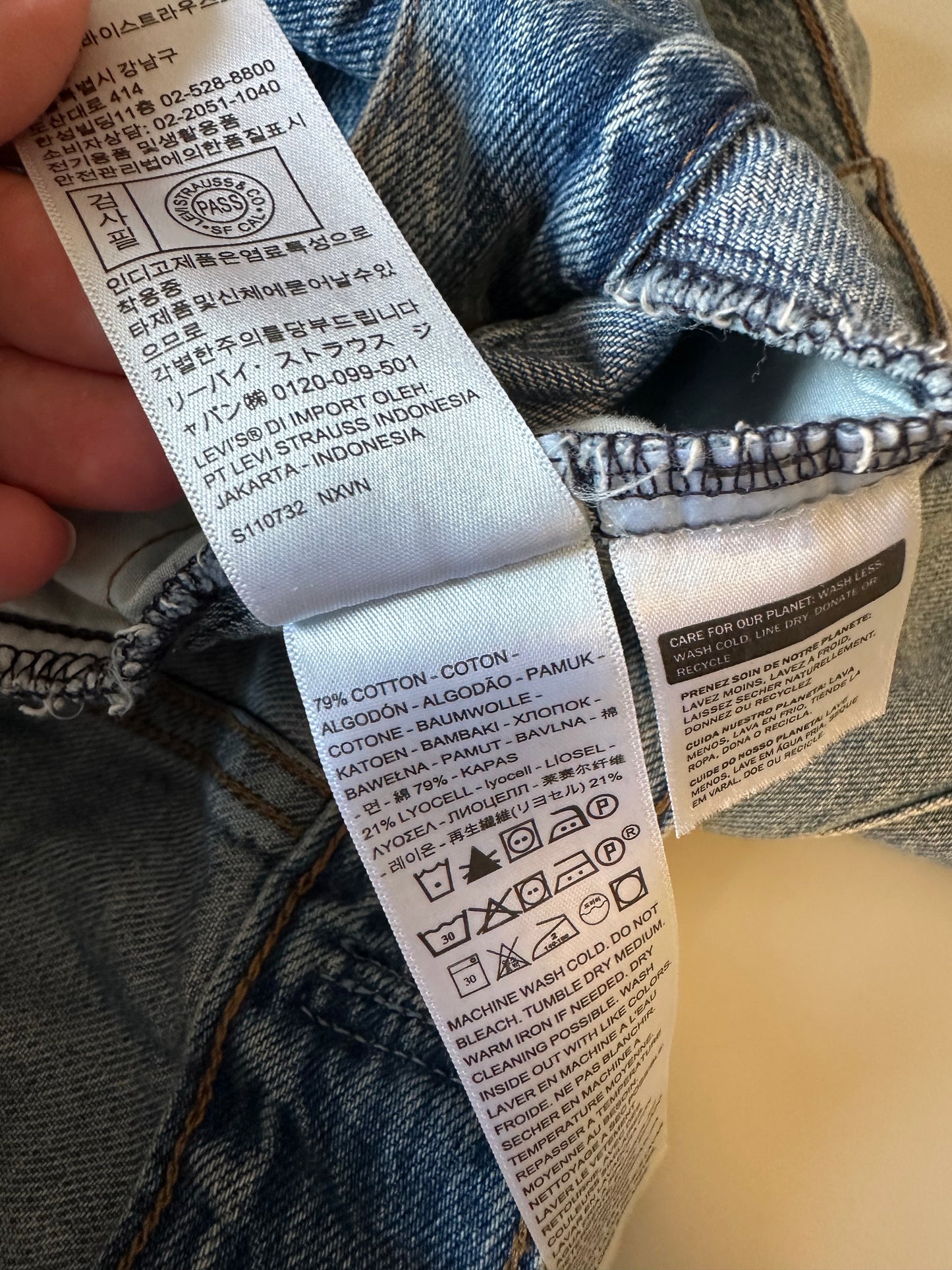 Levi's Premium Light Wash Denim Oversized Jean Jacket