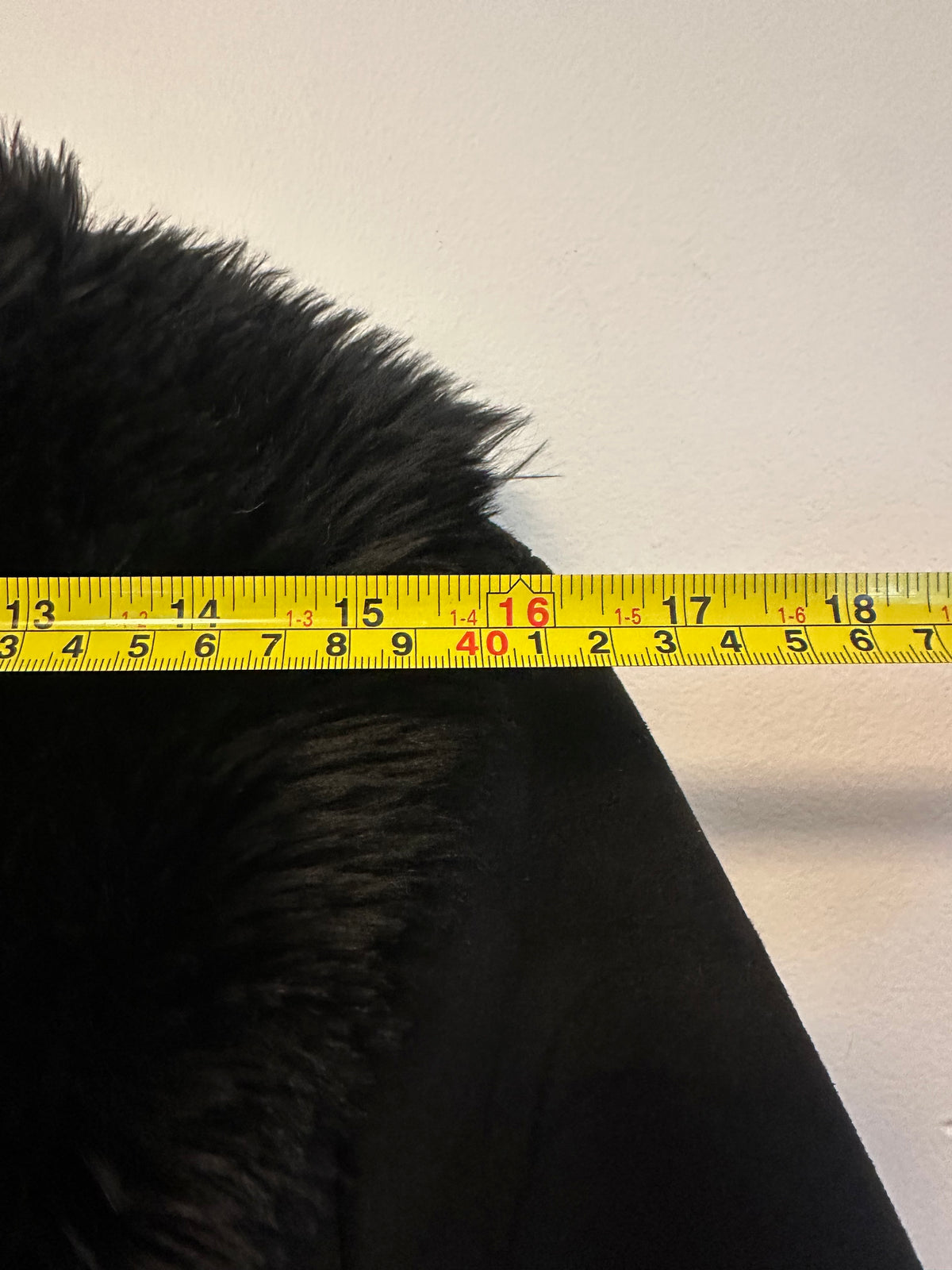 Ann Taylor Black Faux Suede Faux Fur Collar Trim Jacket | Size Small