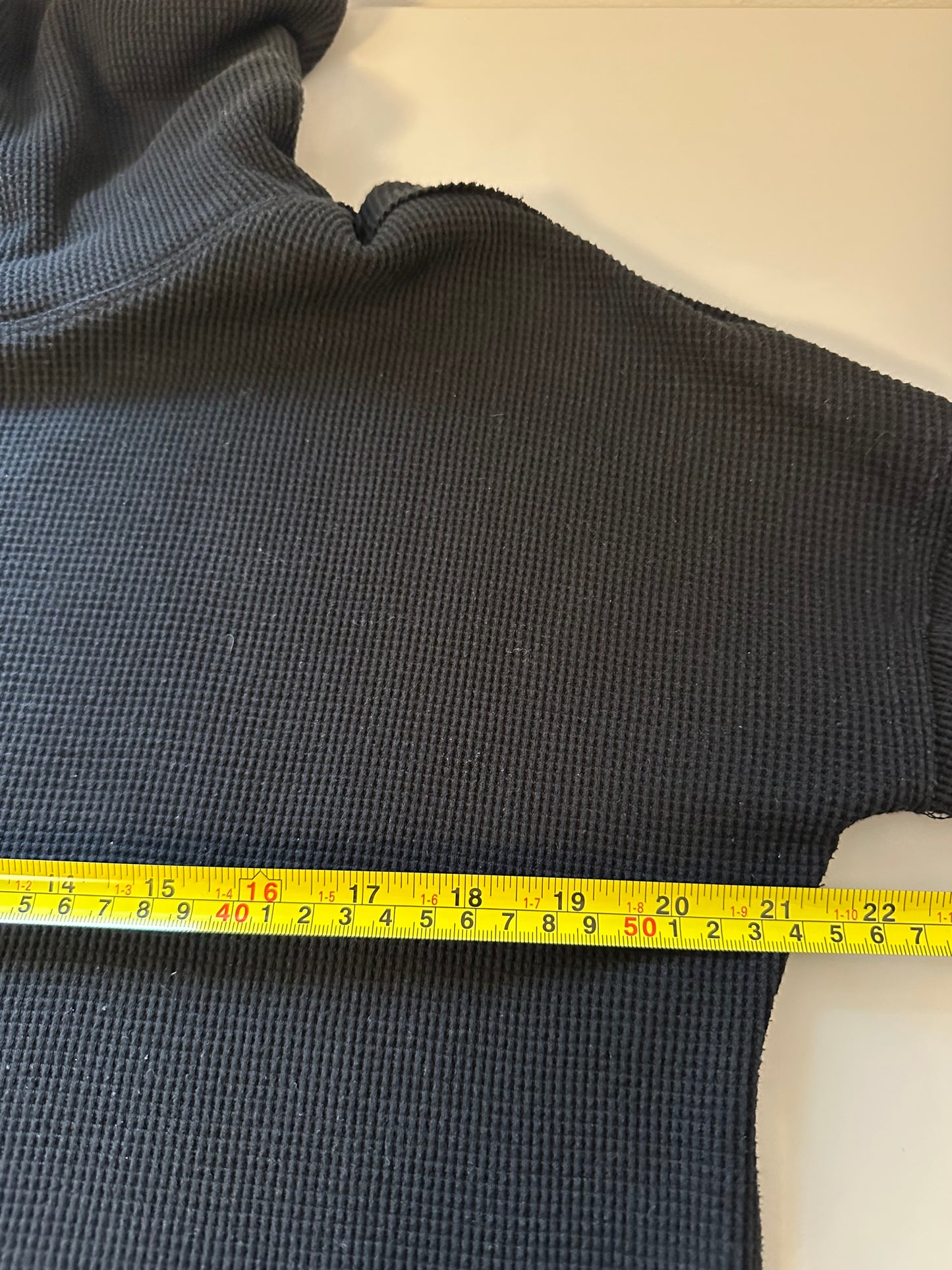 Maeve by Anthropologie Black Thermal Cowl Neck Shirt | Size Large