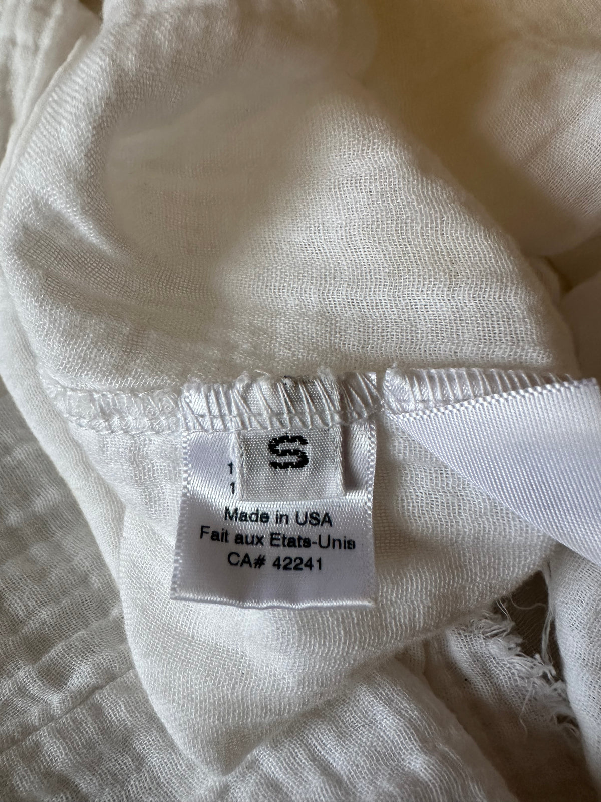 Stark X White Cotton Gauze High Low Ruffle Skirt | Size Small