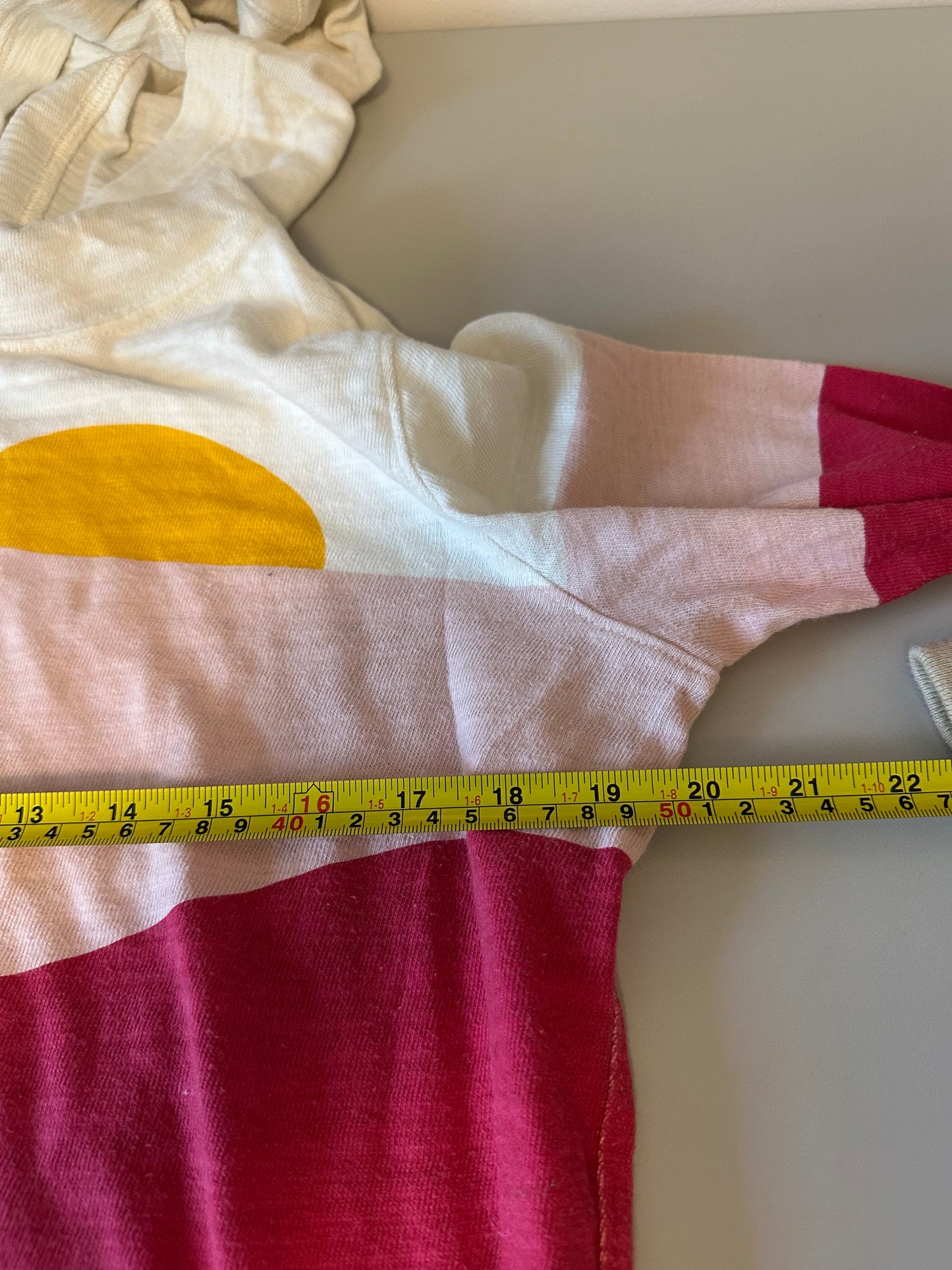 Faherty Sunset Stripe Organic Cotton Hoodie | Size Small