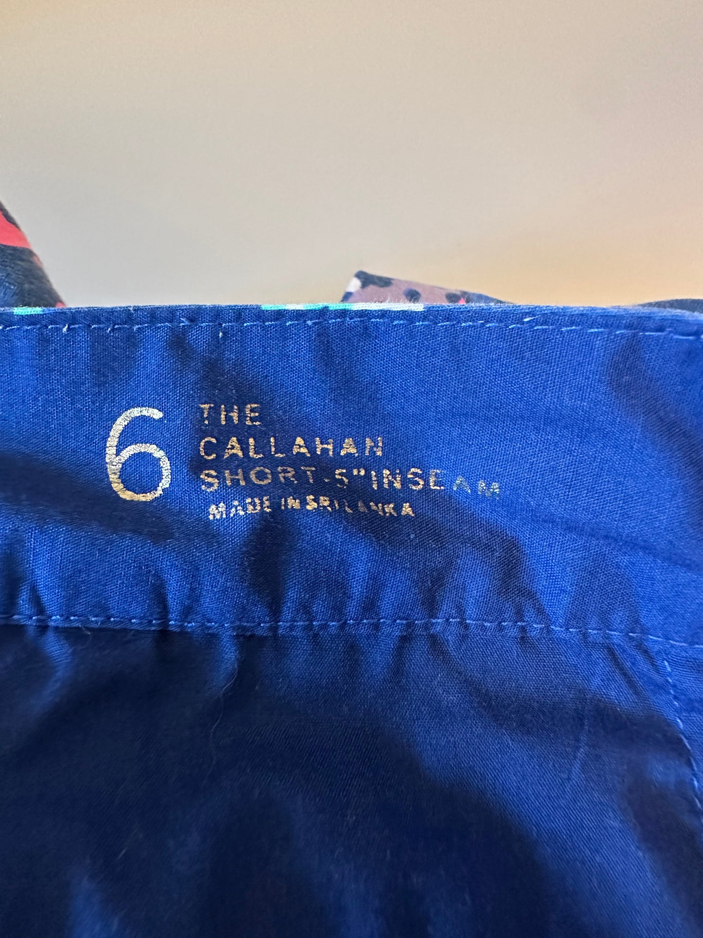 Lilly Pulitzer Callahan Shorts in Navy and Pink Tropical Floral | Size 6