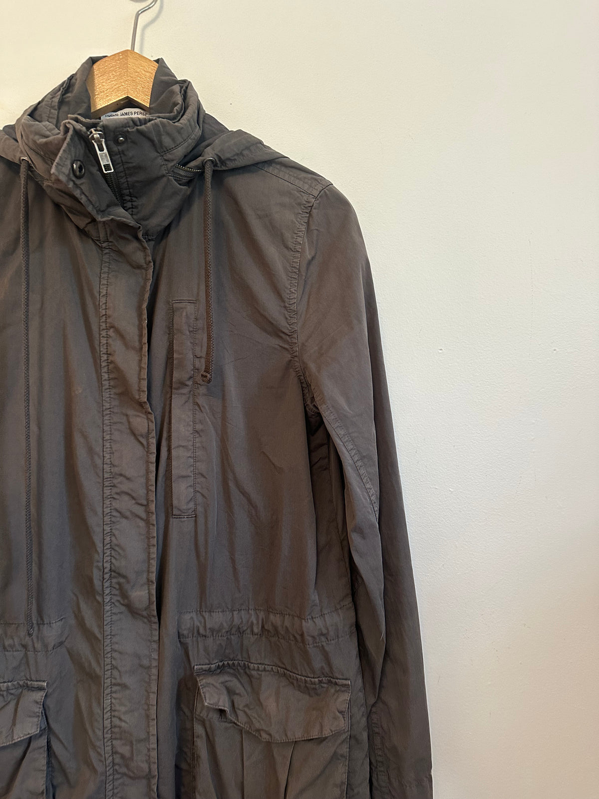 James Perse Standard Charcoal Gray Utility Jacket | Size 1 (Small)