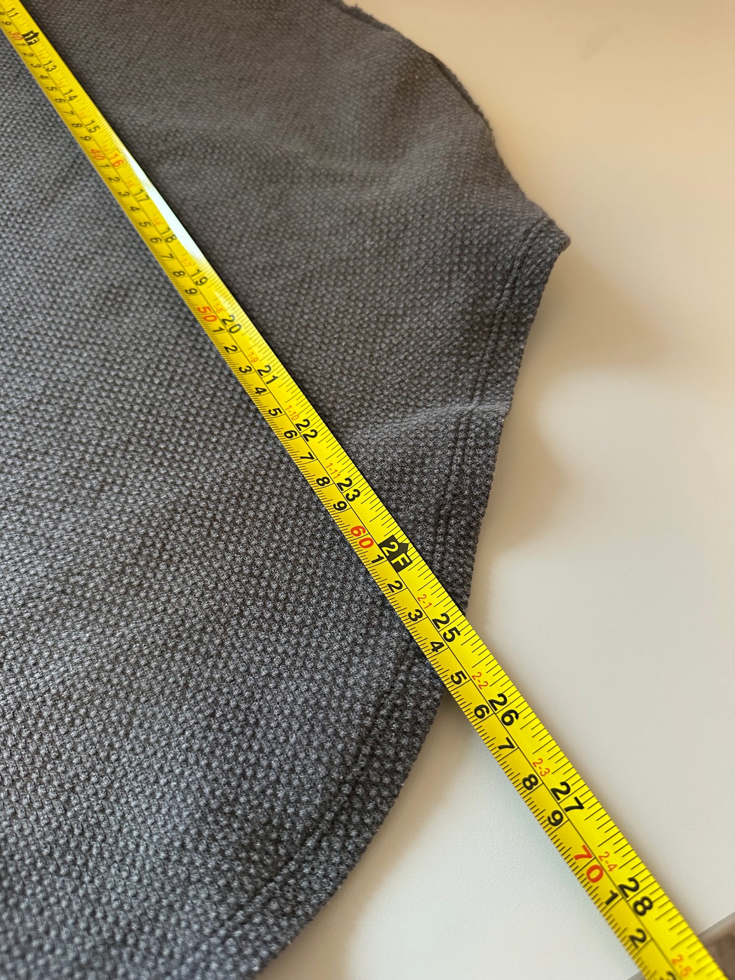 We The Free Oversized Charcoal Gray Polo Shirt | Size Large