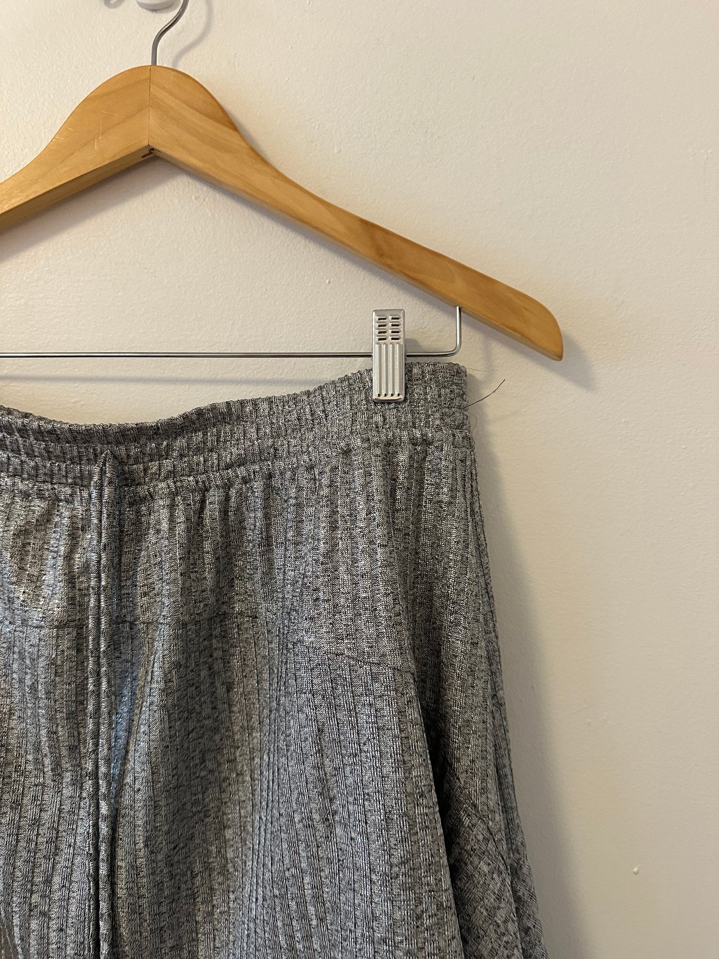 Anthropologie Dolan Silver Shimmer Skirt | Size Medium