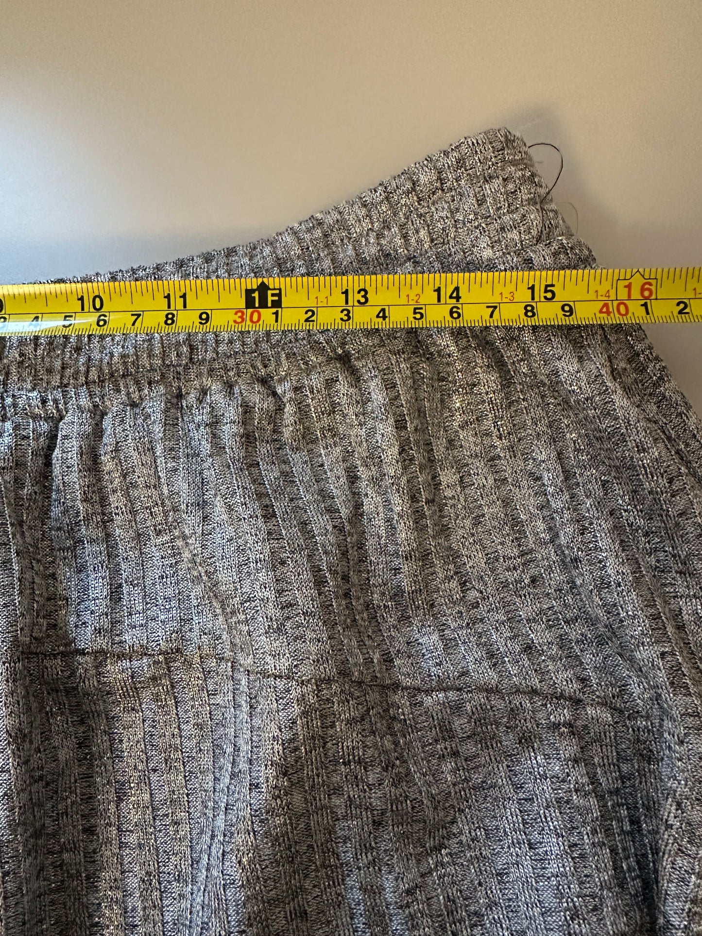 Anthropologie Dolan Silver Shimmer Skirt | Size Medium