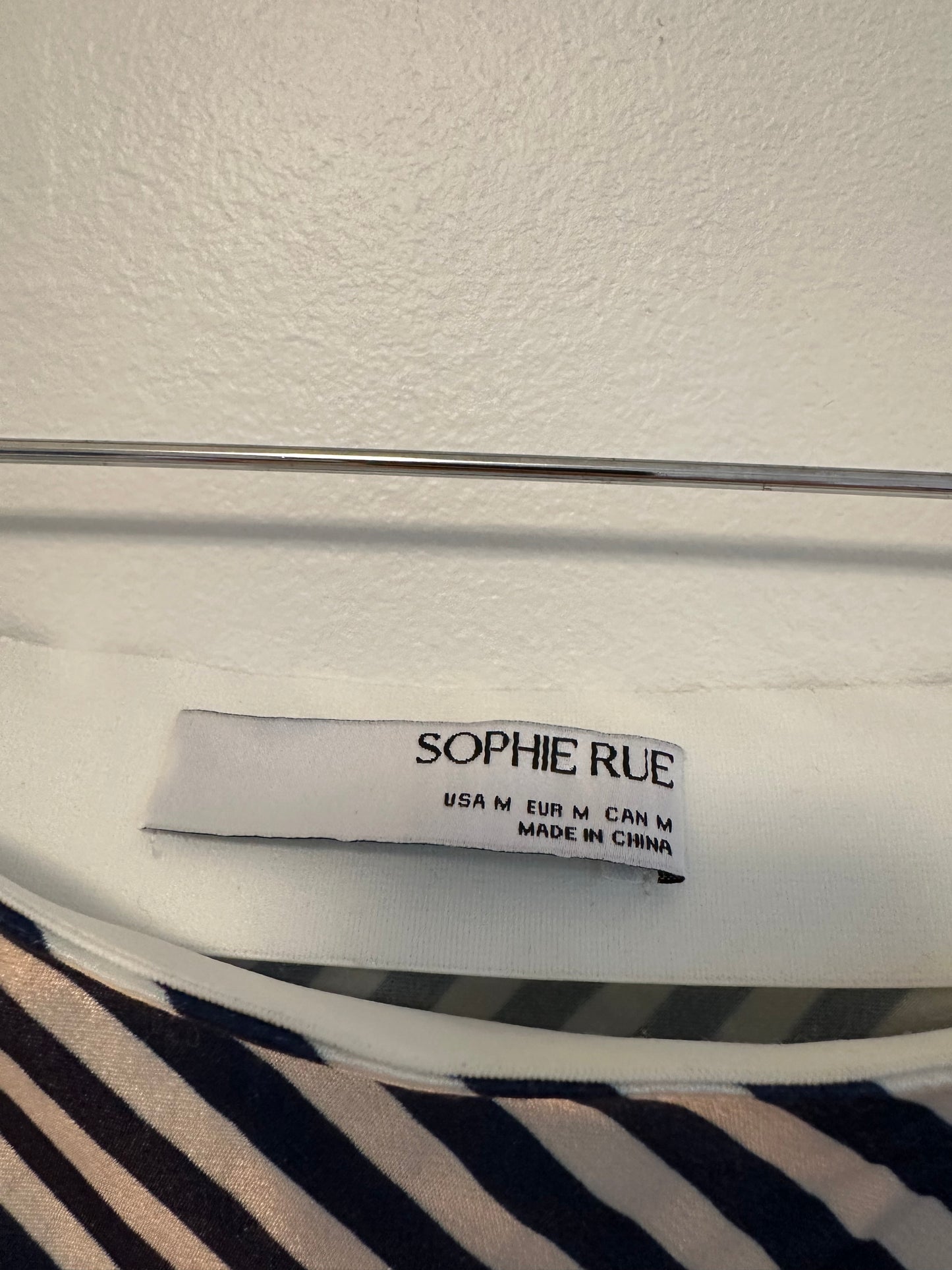 Rue Sophie Viv Striped Skirt in Navy Blue and White | Size Medium
