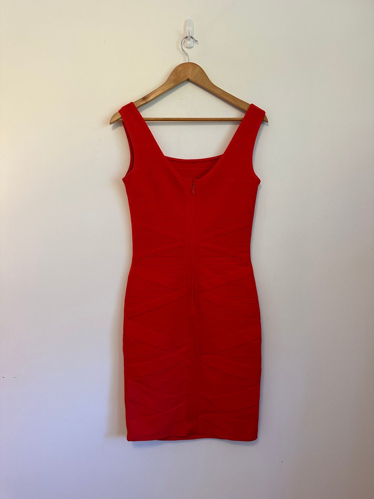 Dress The Population Red Bandage Bodycon Dress | Size Medium