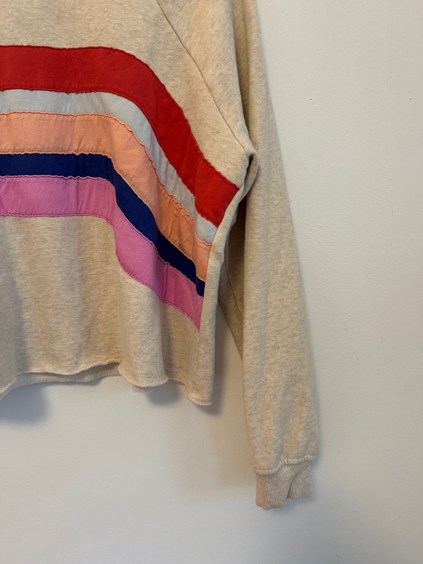 Marine Layer Archive Summit Rainbow Stripe Sweatshirt | Size Medium
