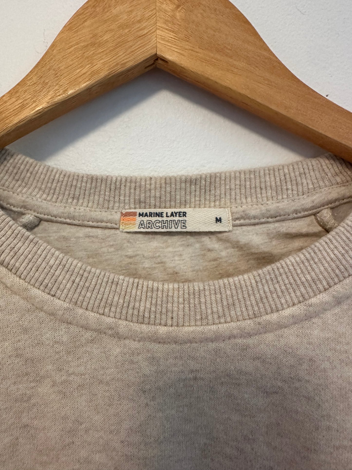 Marine Layer Archive Summit Rainbow Stripe Sweatshirt | Size Medium