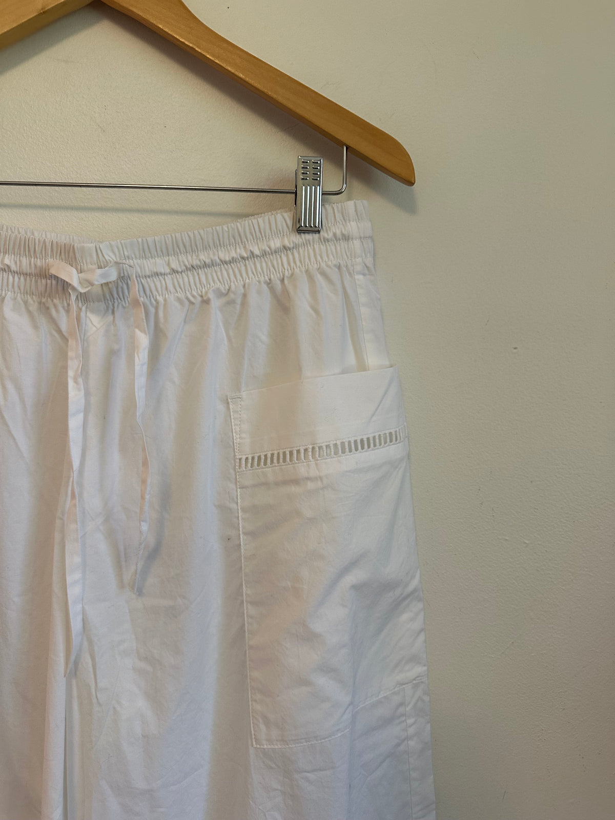 NWT Everlane Organic Cotton Wide Leg Pants in White | Size Medium