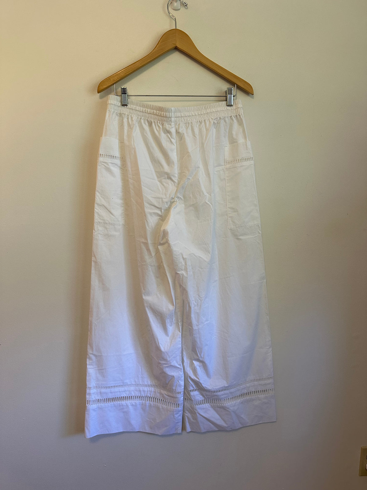 NWT Everlane Organic Cotton Wide Leg Pants in White | Size Medium