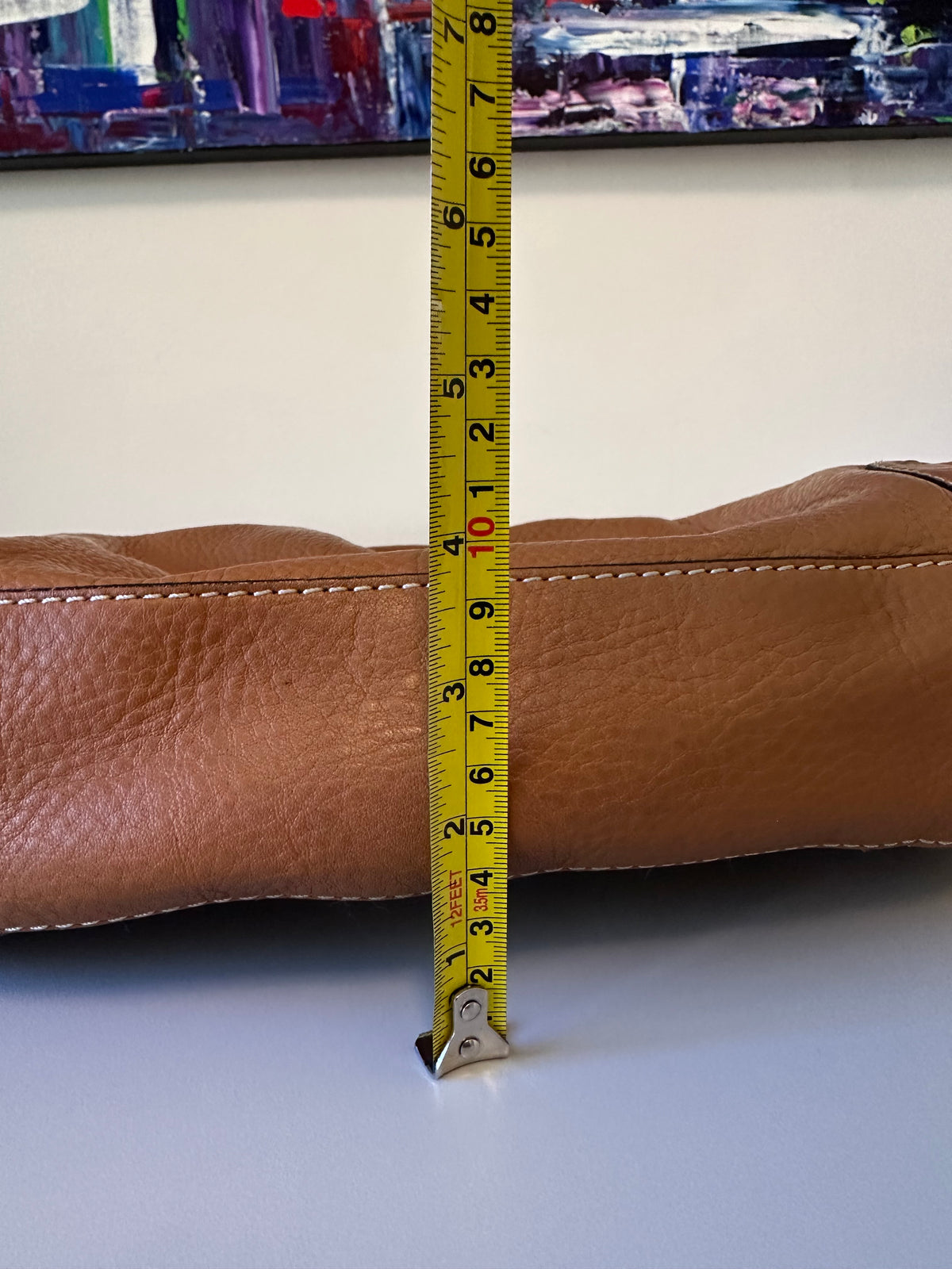 Cole Haan Cognac Pebbled Leather Hobo Shoulder Bag in Brown