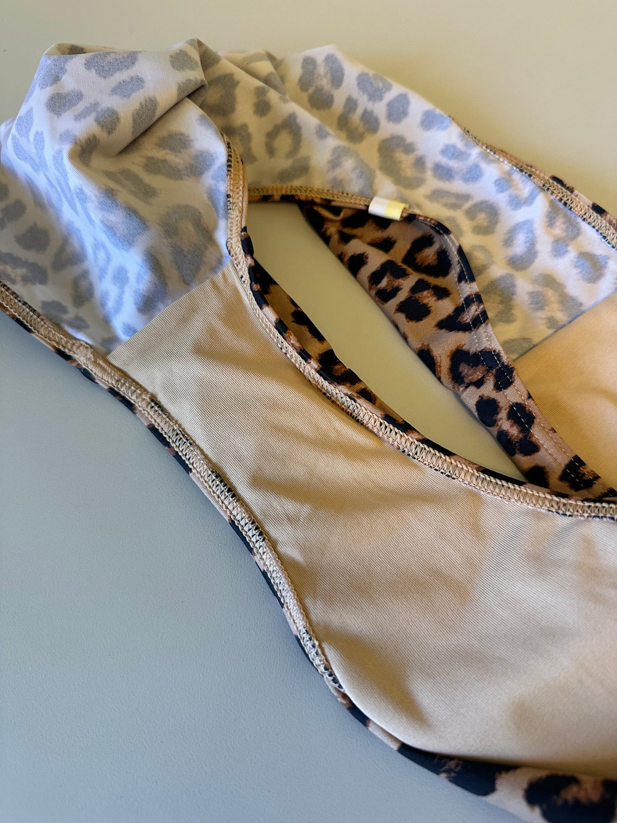 Summersalt High Waisted Leopard Print Bikini Bottoms in Tan and Black | Size 10