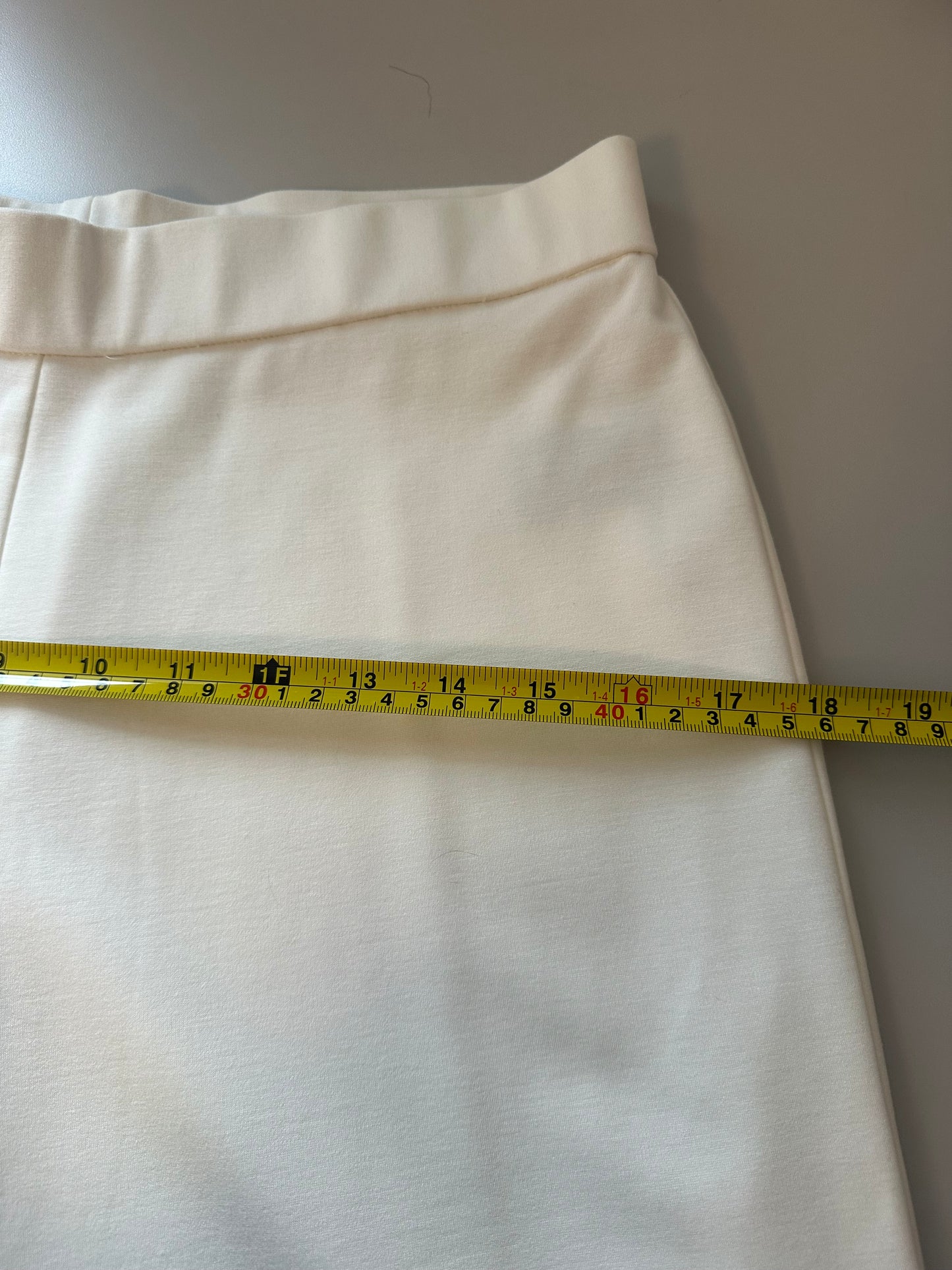 Natori Cream Pull On Cropped Wide Leg Pants | Size Medium