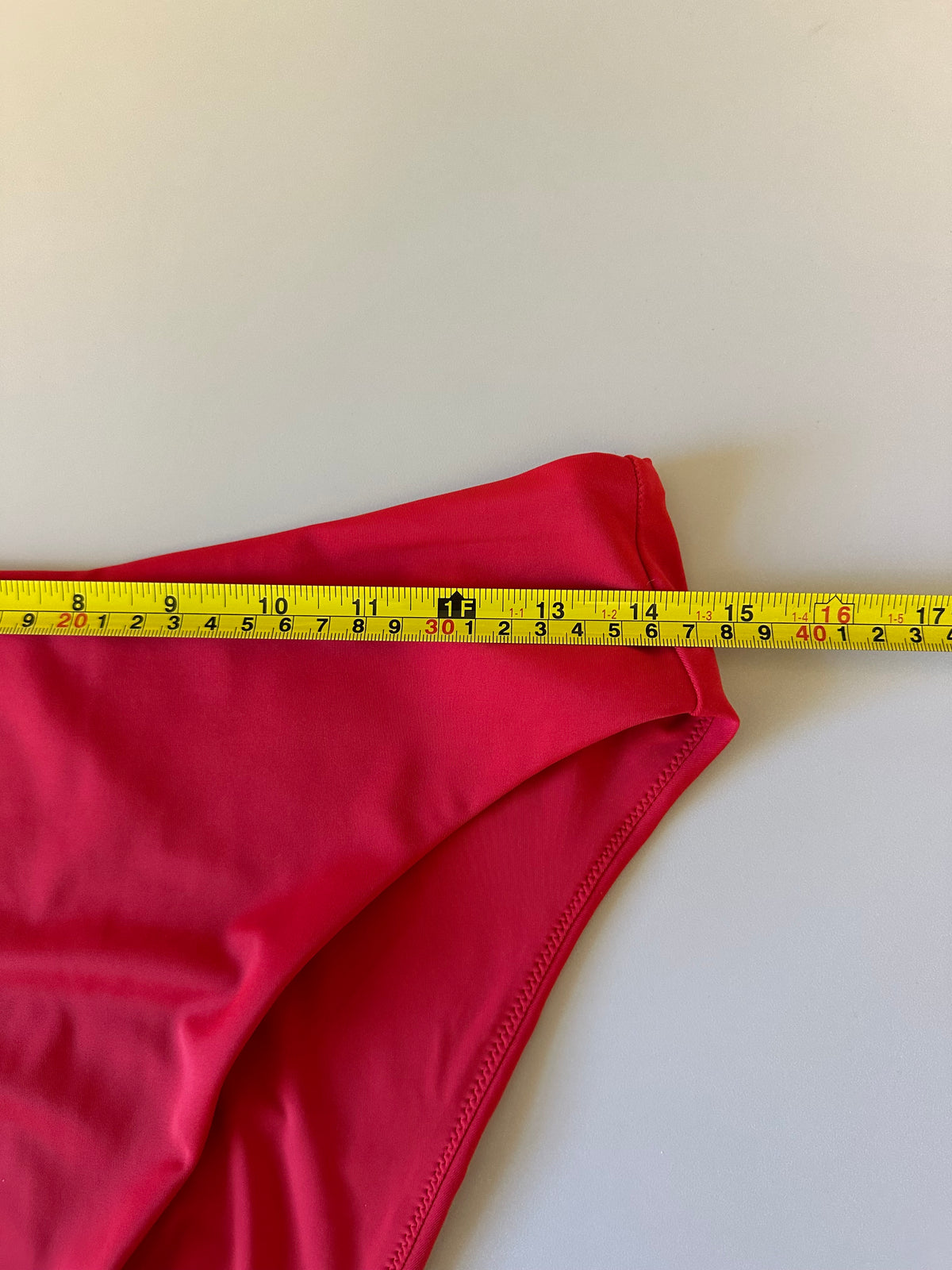 Andie Swim The 90s High Waist Bikini Bottom in Cherry Red | Size Medium