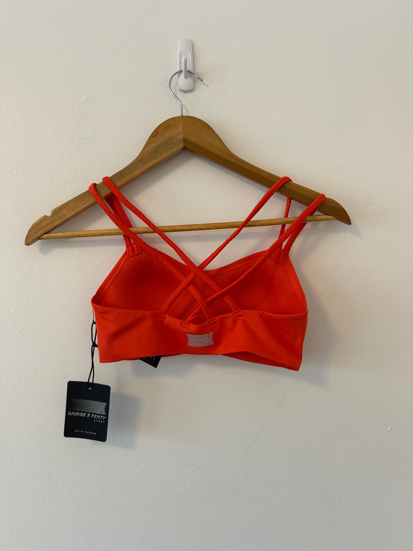Savage X Fenty On Rihpeat Low-Impact Sports Bra in Fiesta Red | Size XS