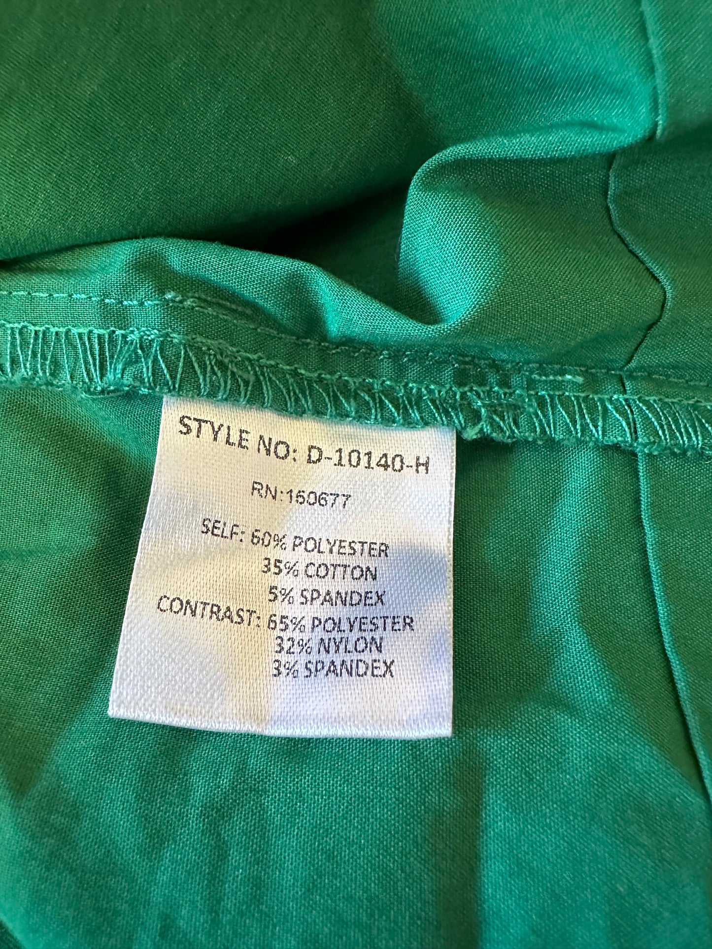 Strut & Bolt Green and White Striped Mixed Media Tiered Mini Dress | Size Small