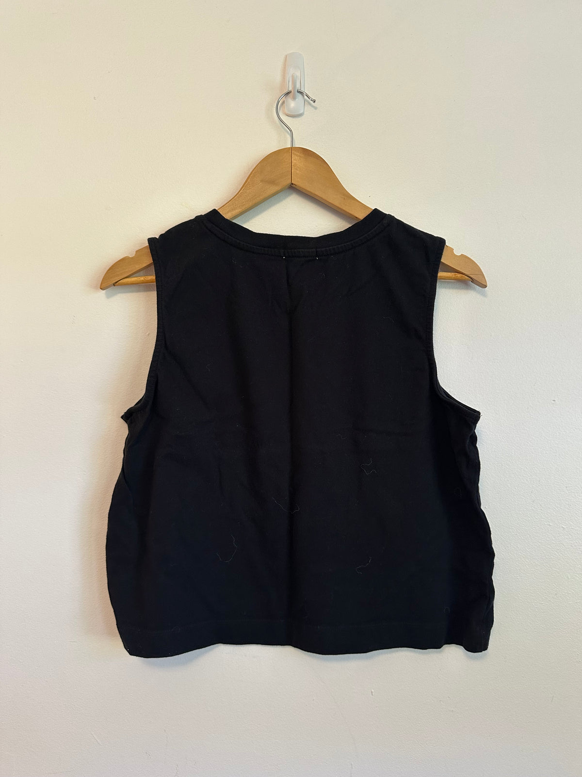 Z Supply Black Cotton Muscle Sleeveless Crew Neck Tank Top | Size Large