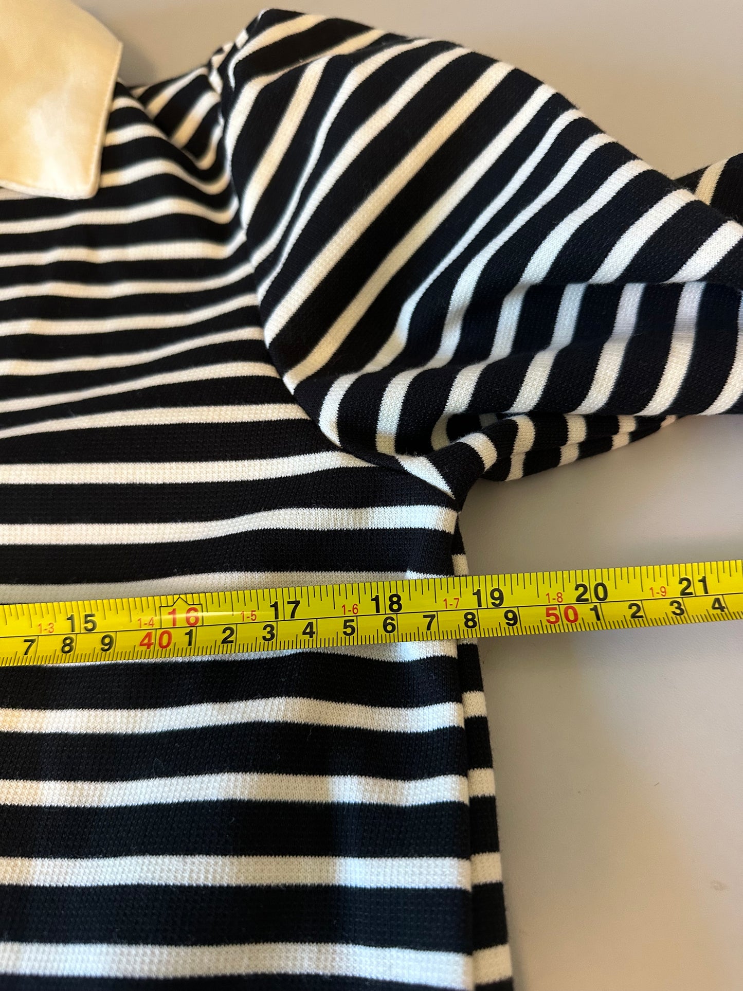NWT Jodifl Black and White Striped Polo Mini Dress | Size Small