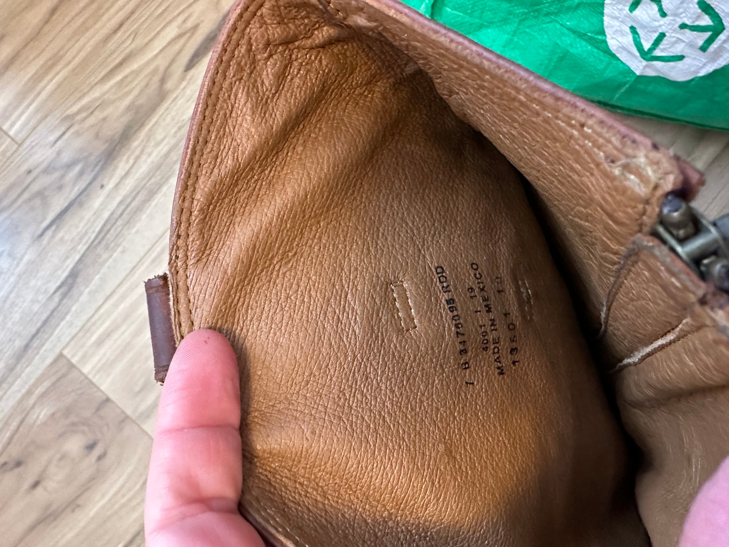 Frye Jayden Button Redwood Brown Leather Knee High Tall Riding Boots | Size 7