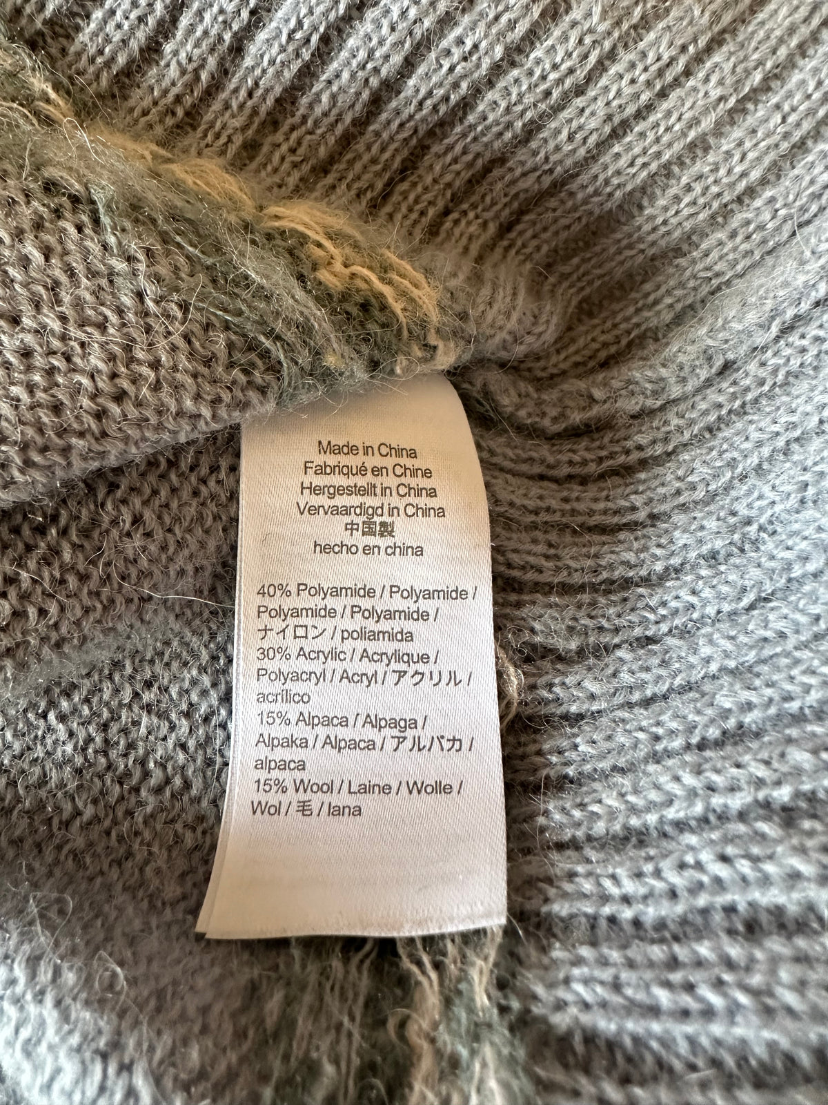 J. Crew Blue Fair Isle Alpaca Wool Blend Yoke Sweater | Size Medium
