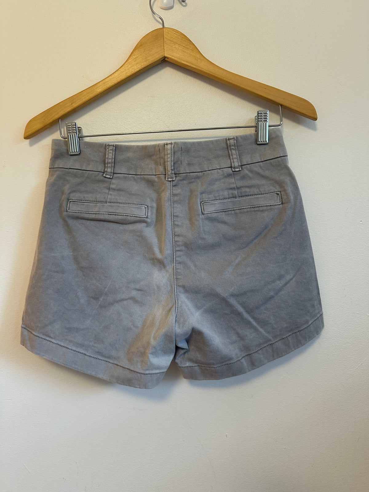 J. Crew Grey Stretch Cotton Chino Shorts | Size 2