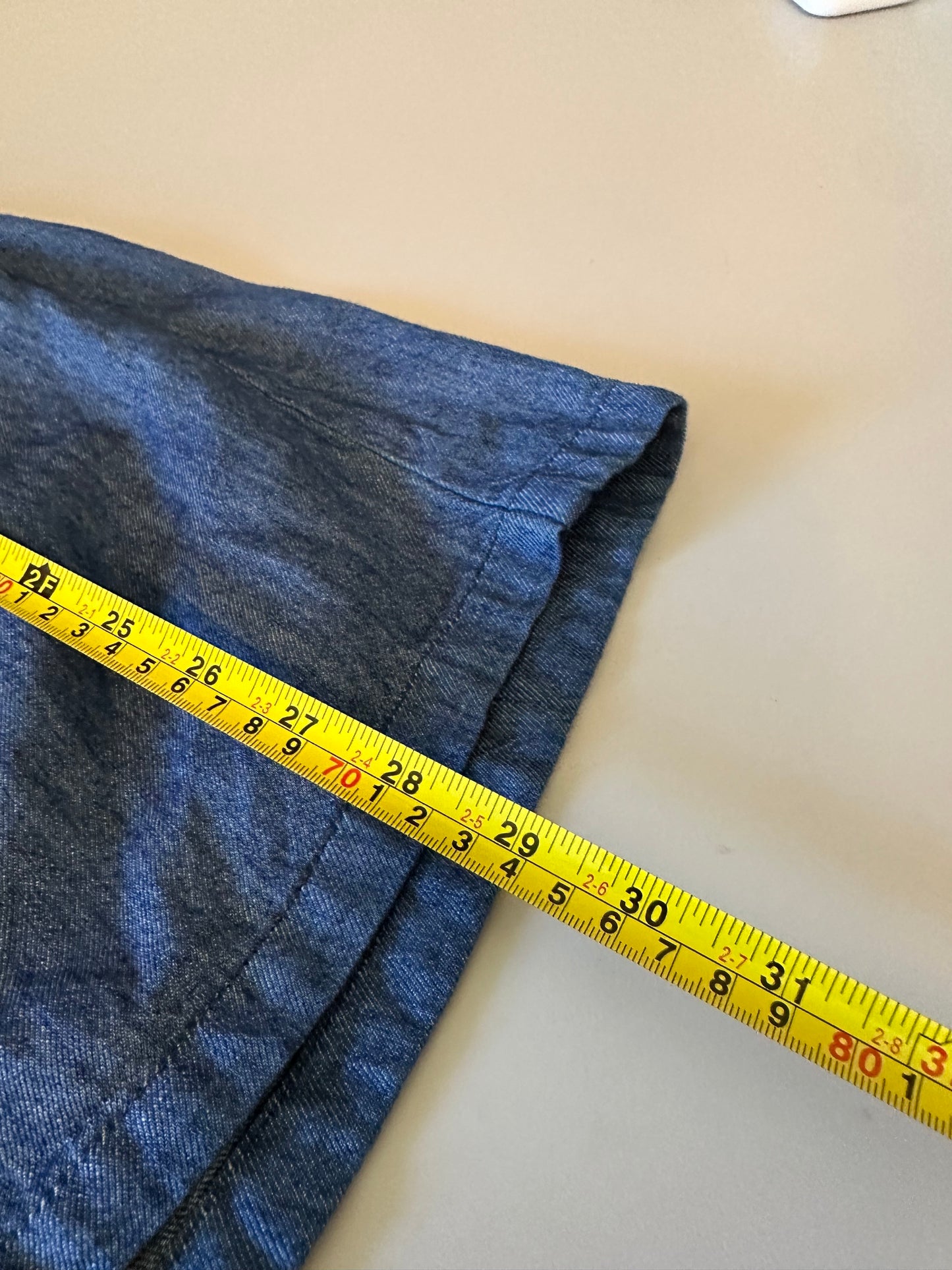 Old Navy Blue Denim Twist Front Cutout Romper | Size Medium