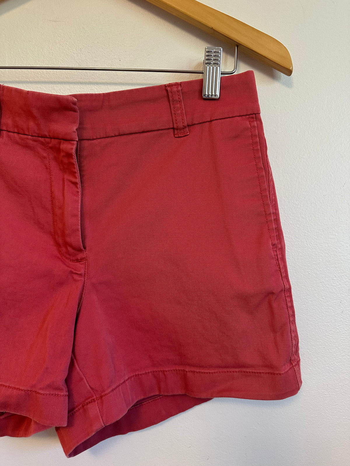 J. Crew Stretch Cotton Chino Shorts in Nantucket Red | Size 4