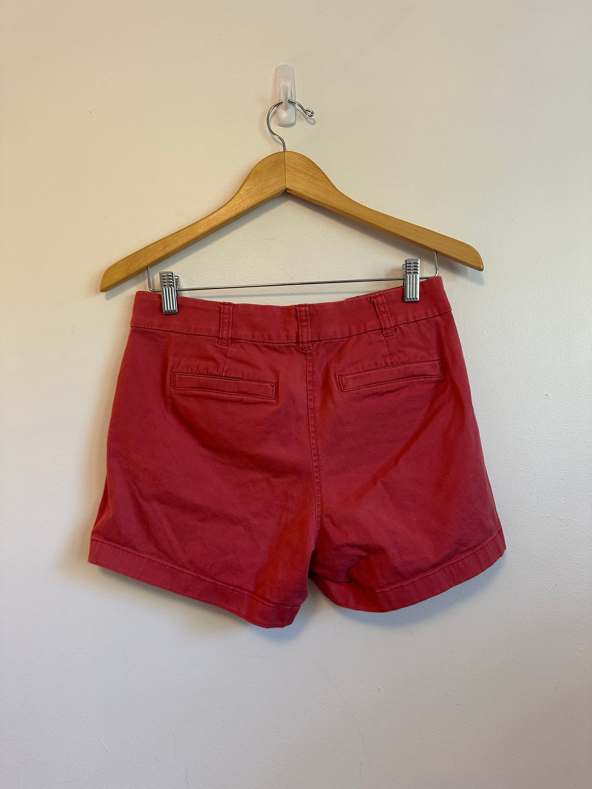 J. Crew Stretch Cotton Chino Shorts in Nantucket Red | Size 4
