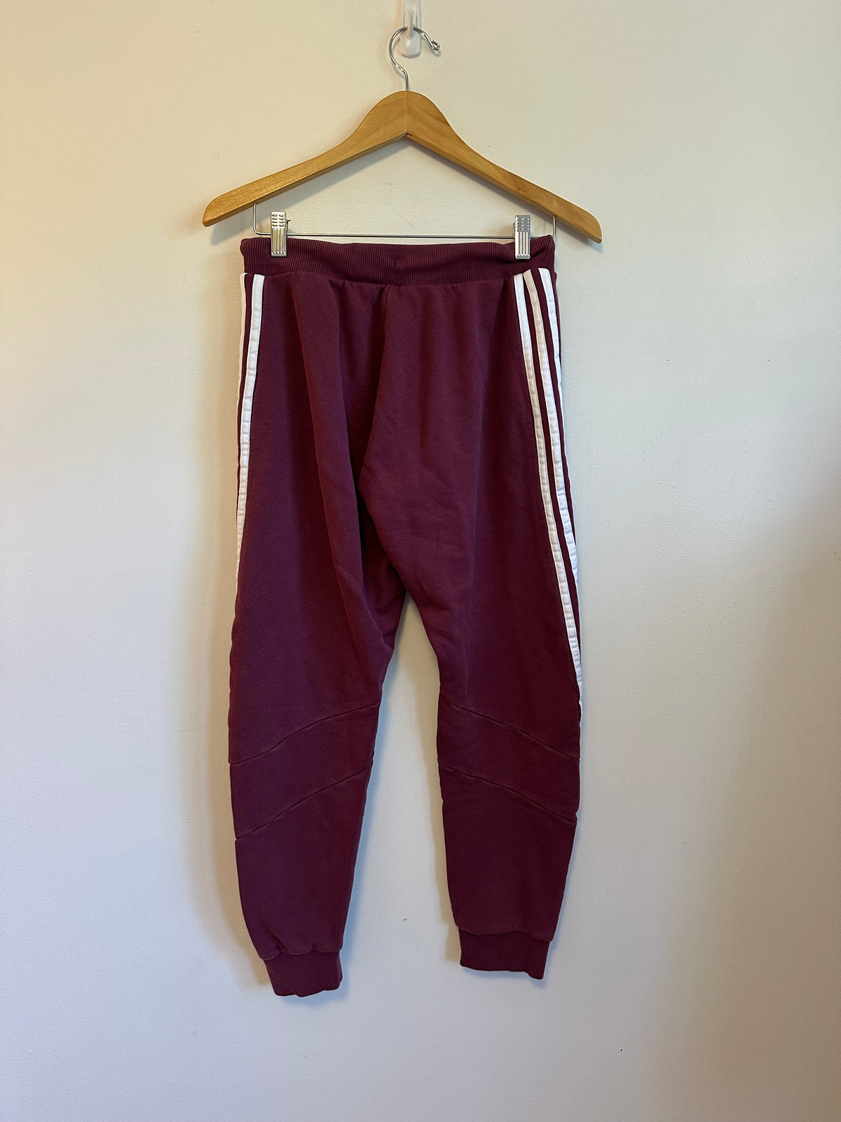 Adidas x Peloton Burgundy Athletic Jogger Sweatpants | Size Small