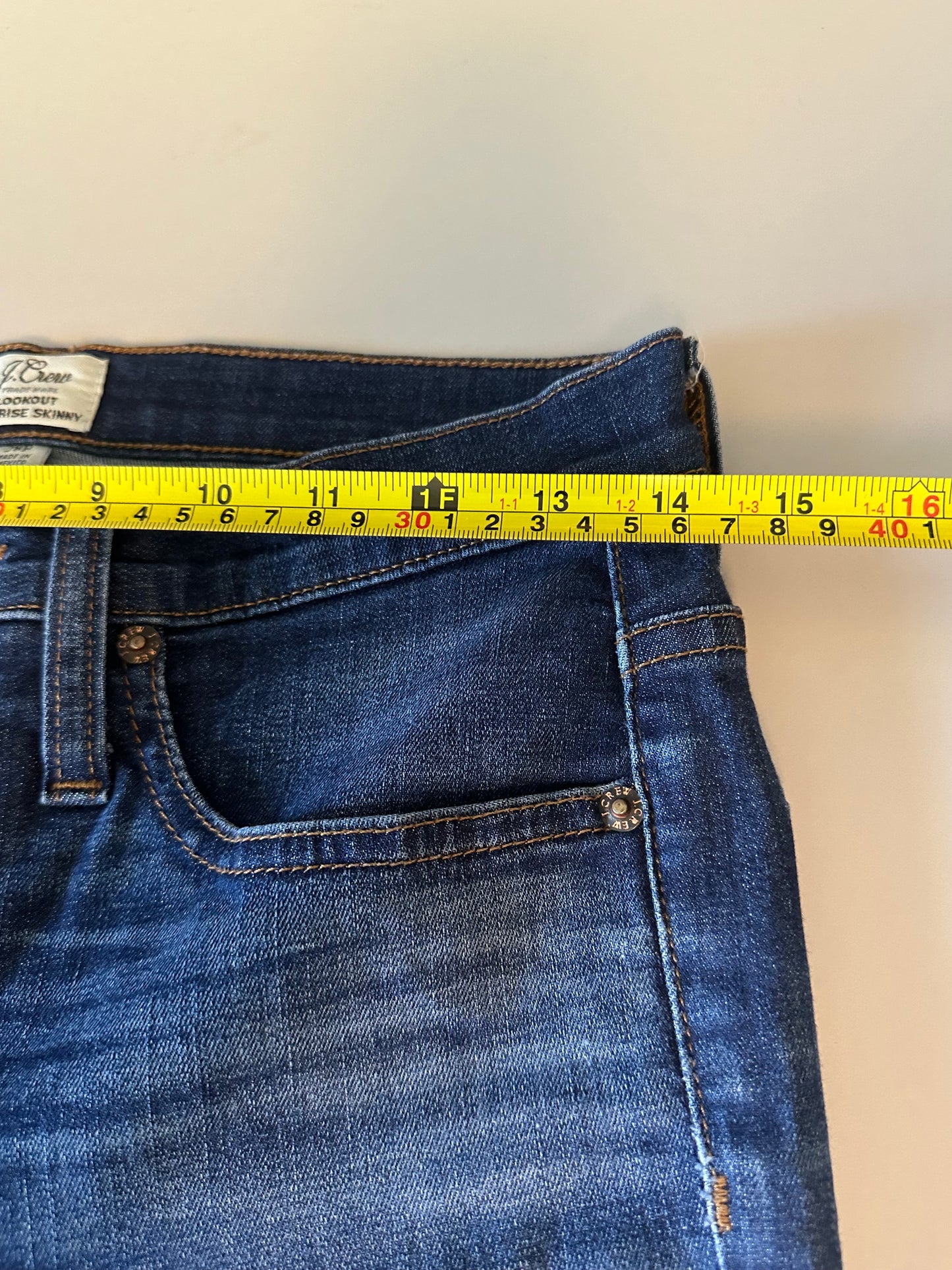 J. Crew Lookout High Rise Skinny Distressed Jeans | Size 28 Petite