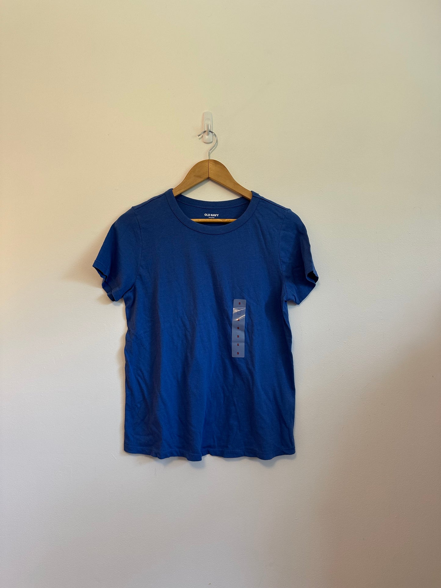 NWT Old Navy Blue Cotton Short Sleeve Crewneck T-Shirt | Size Small