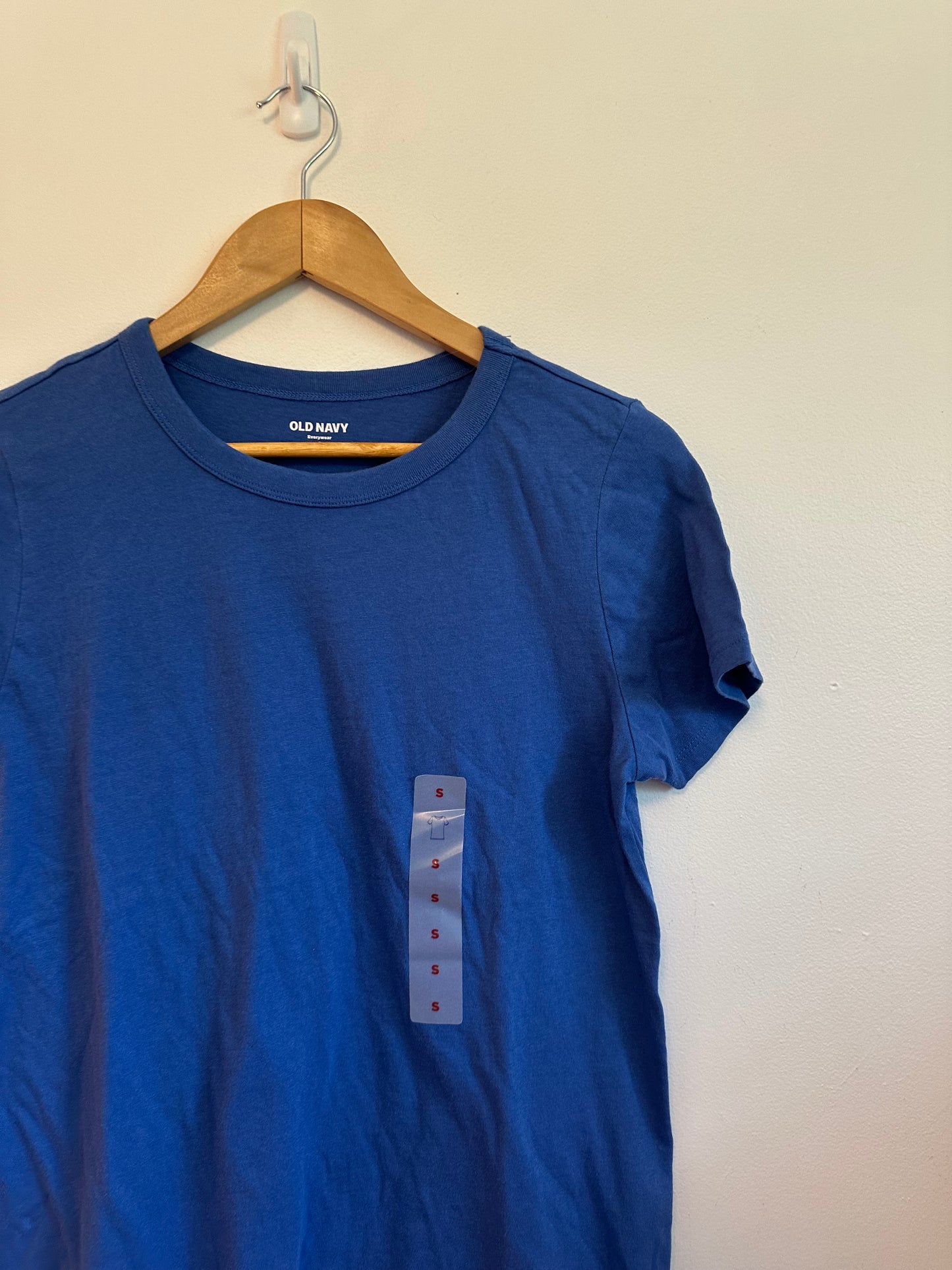 NWT Old Navy Blue Cotton Short Sleeve Crewneck T-Shirt | Size Small