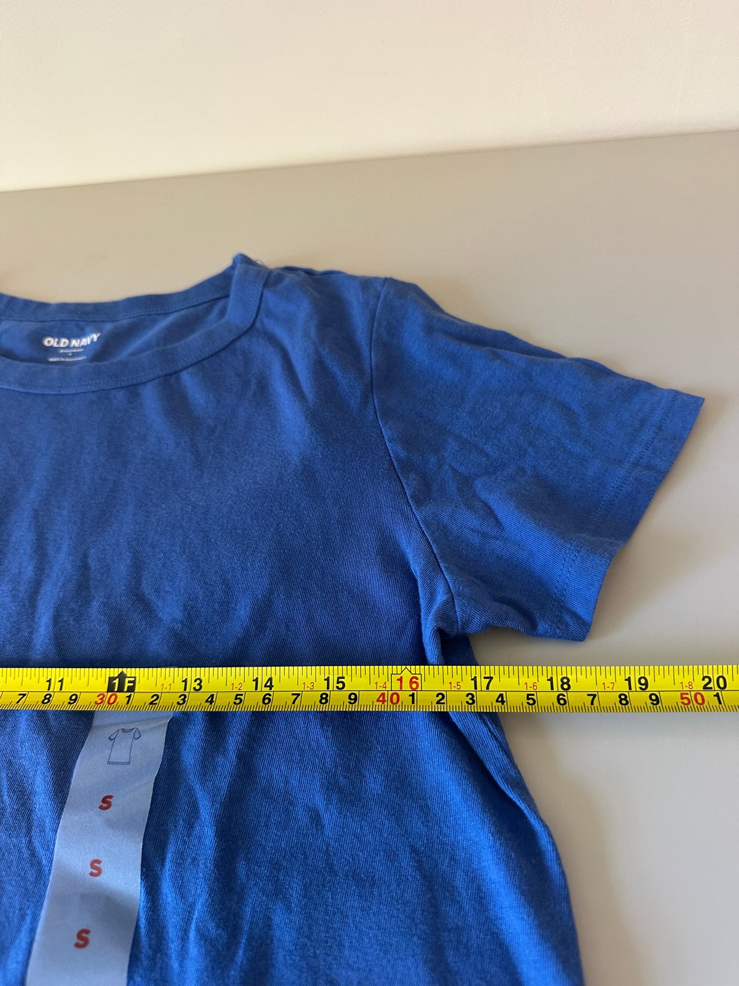 NWT Old Navy Blue Cotton Short Sleeve Crewneck T-Shirt | Size Small