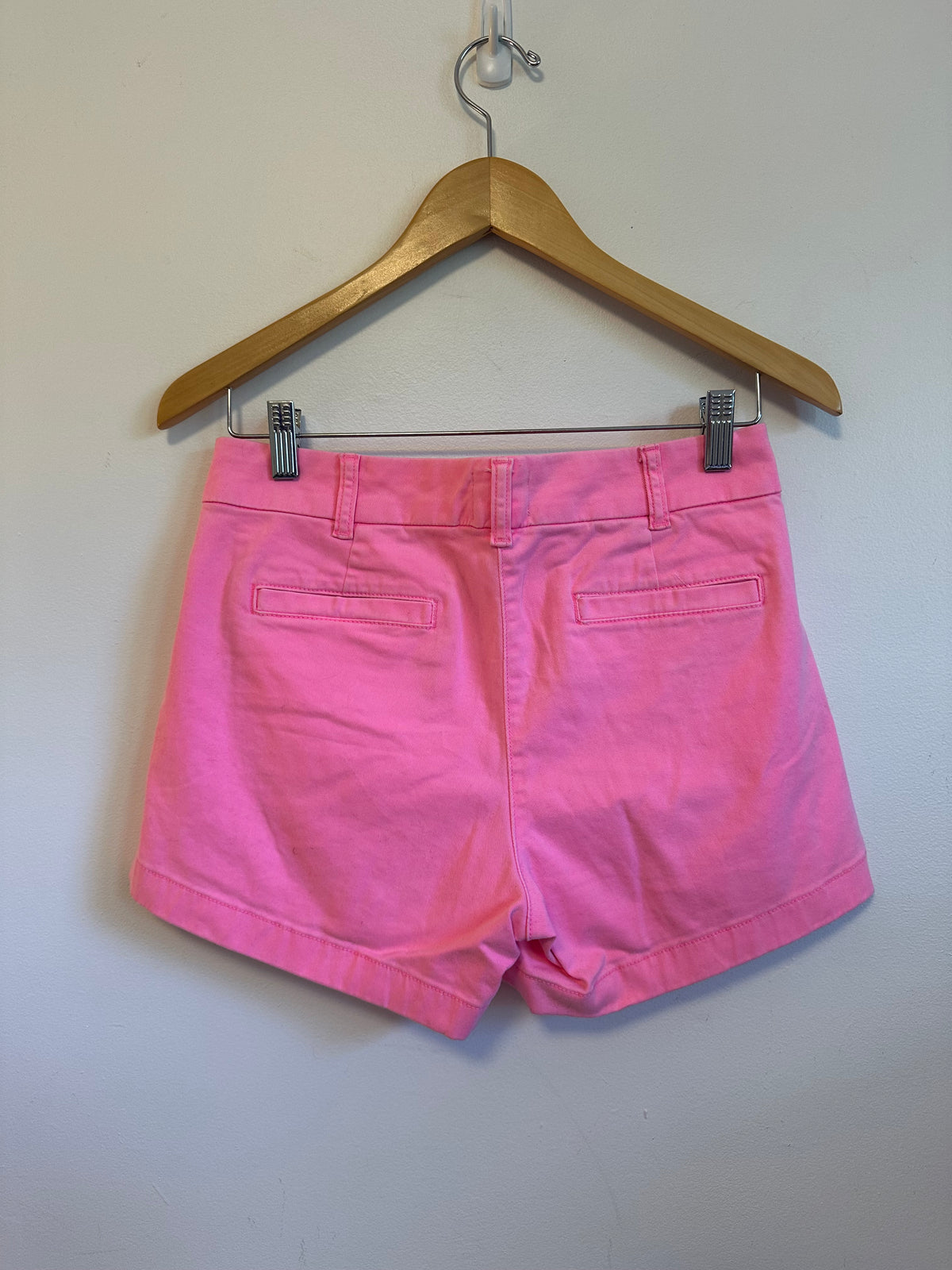 J. Crew Neon Pink Stretch Cotton Chino Shorts | Size 2