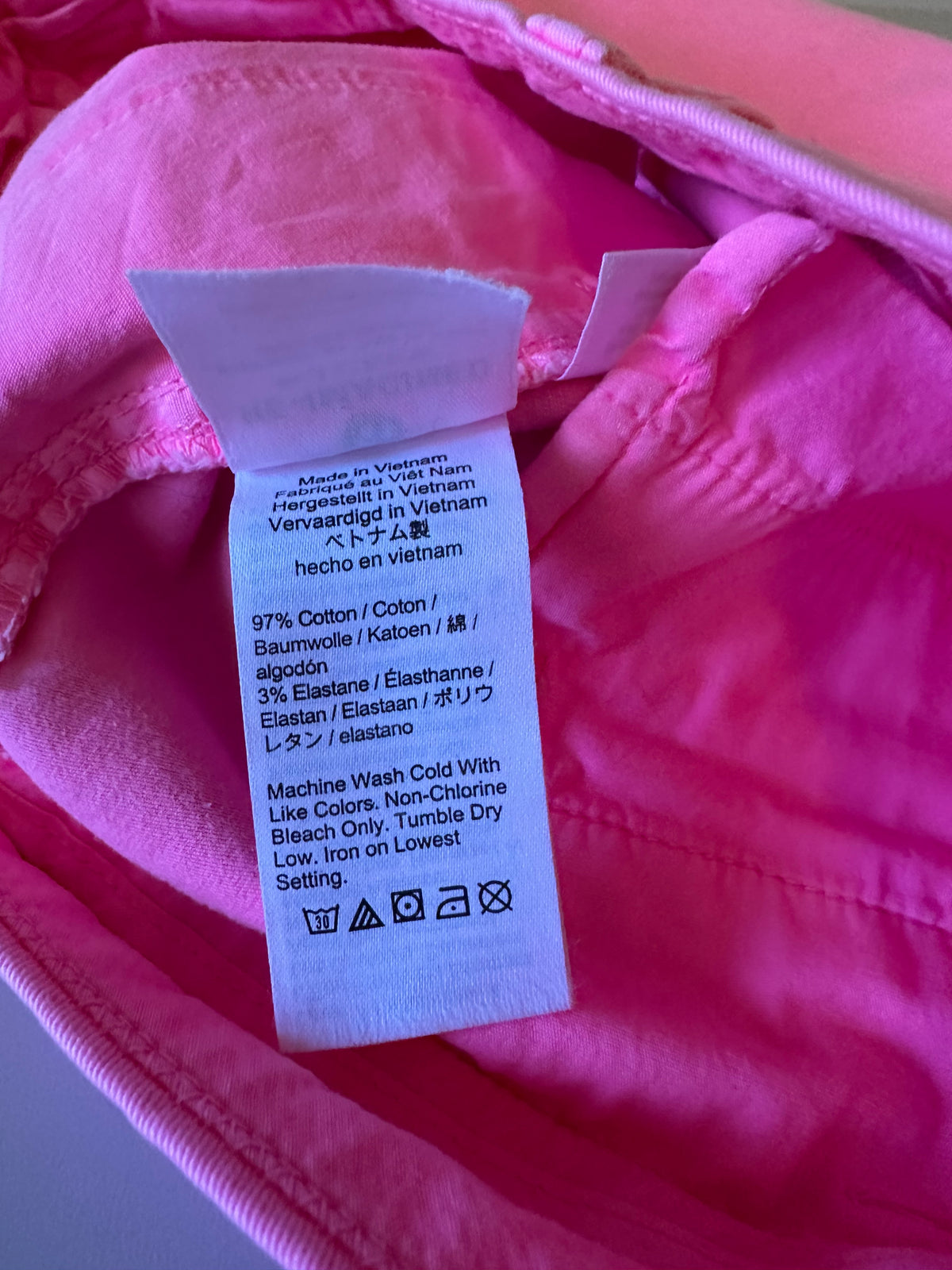 J. Crew Neon Pink Stretch Cotton Chino Shorts | Size 2