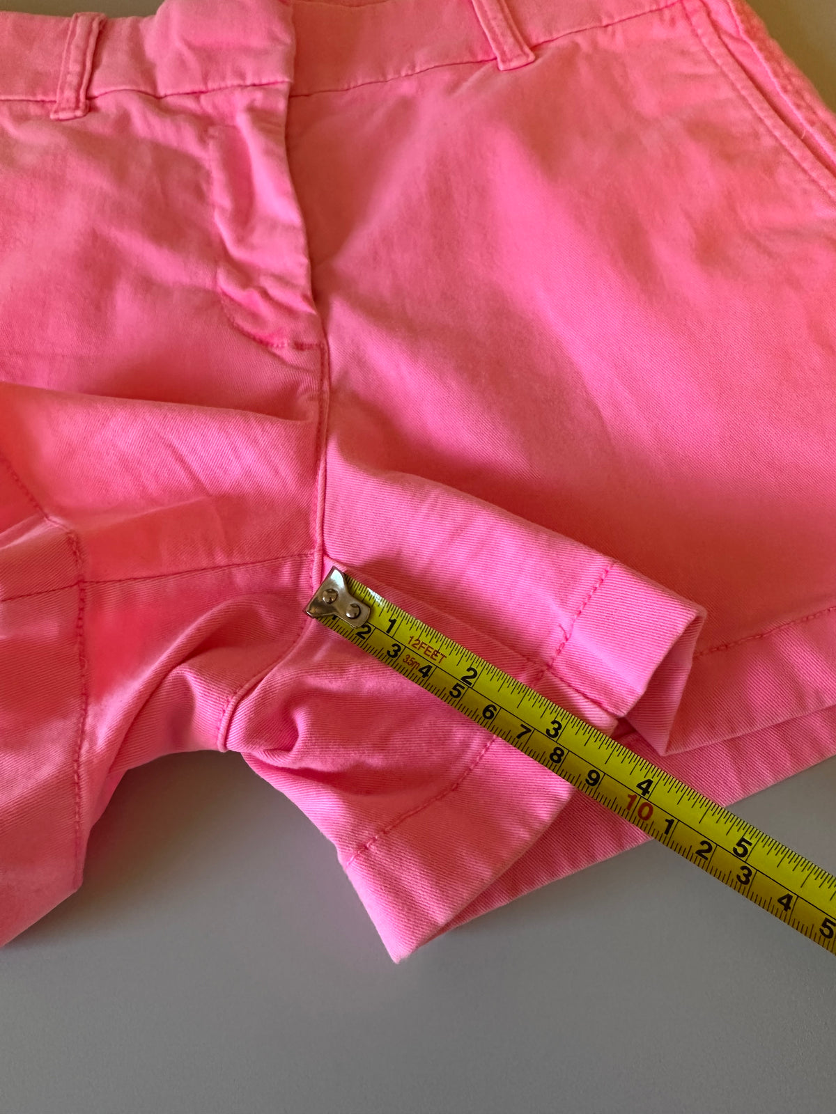 J. Crew Neon Pink Stretch Cotton Chino Shorts | Size 2