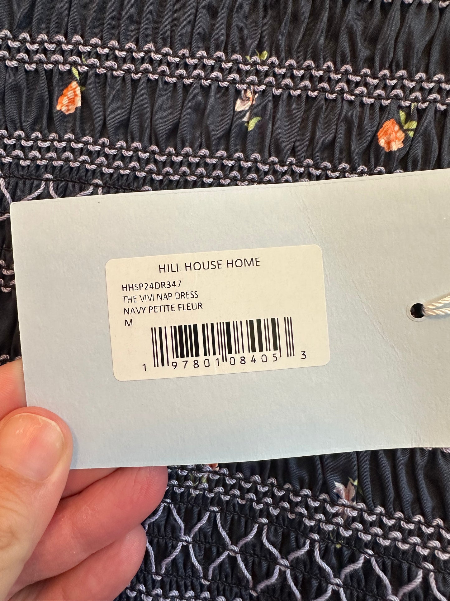NWT Hill House The Vivi Nap Dress in Navy Petite Fleur Floral | Size Medium