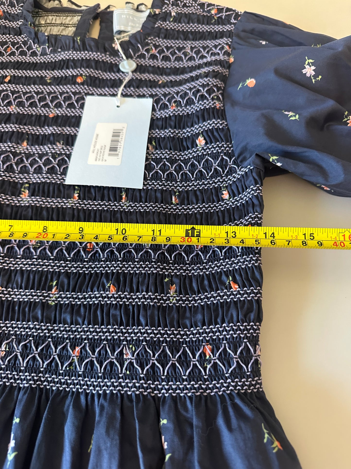 NWT Hill House The Vivi Nap Dress in Navy Petite Fleur Floral | Size Medium
