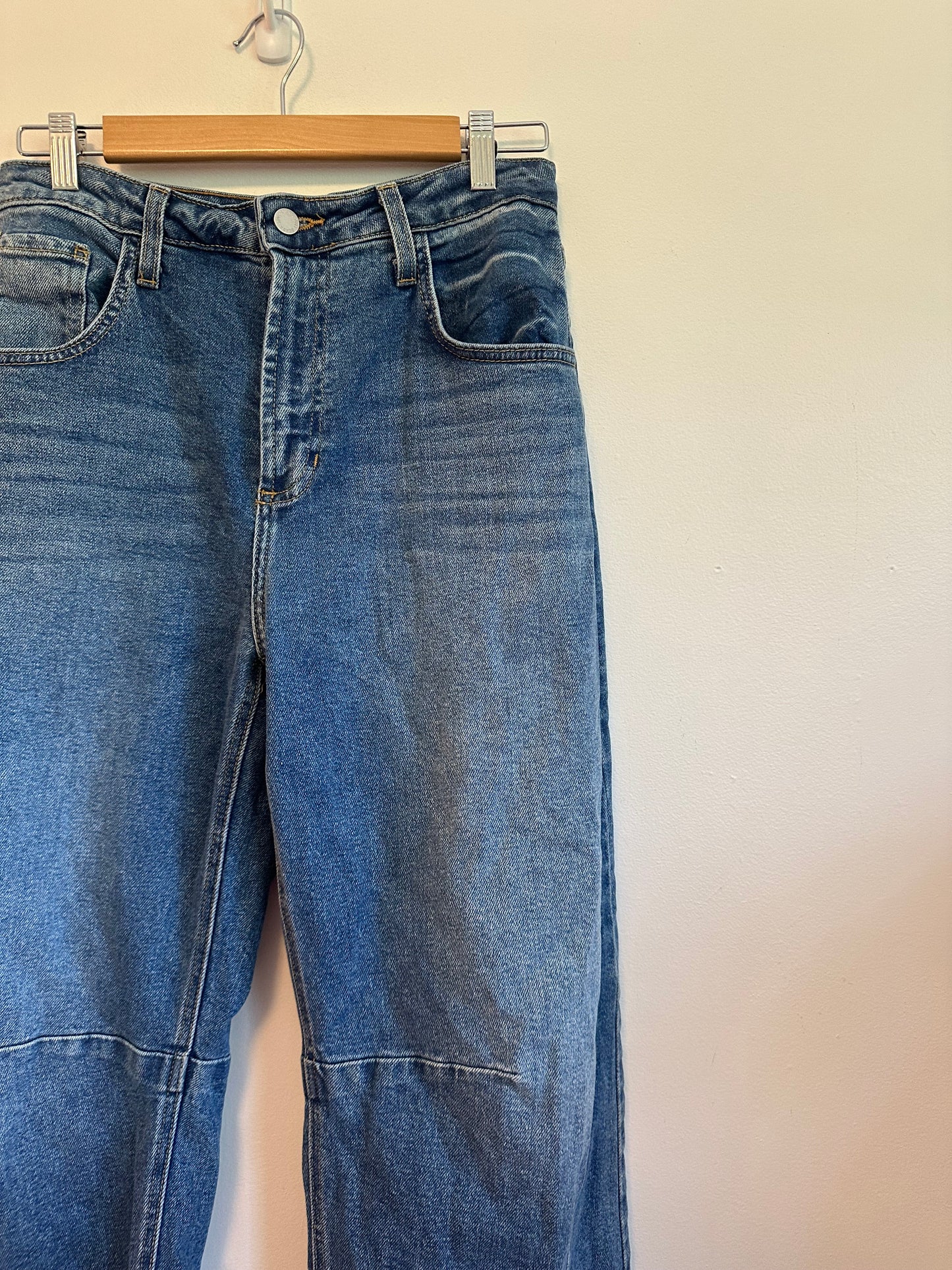 Just Black Denim High Rise Barrel Leg Jeans | Size 27