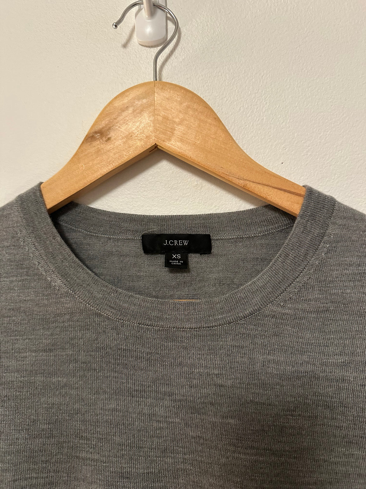 J. Crew Merino Wool Crewneck Sweater in Heather Grey | Size XS