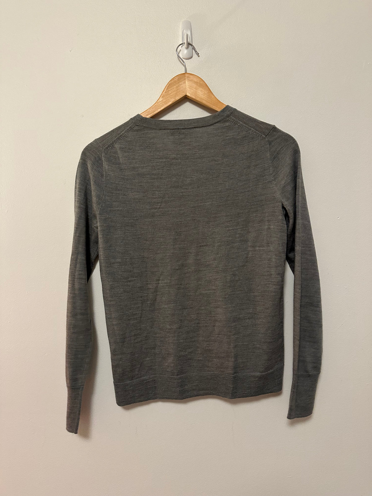 J. Crew Merino Wool Crewneck Sweater in Heather Grey | Size XS