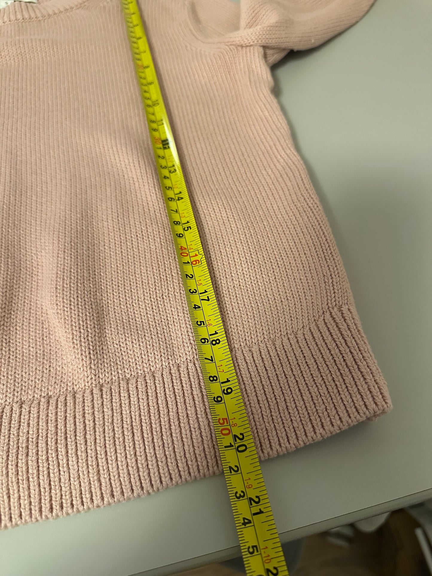 Banana Republic Cotton and Silk Pink Crewneck Sweater | Size Small