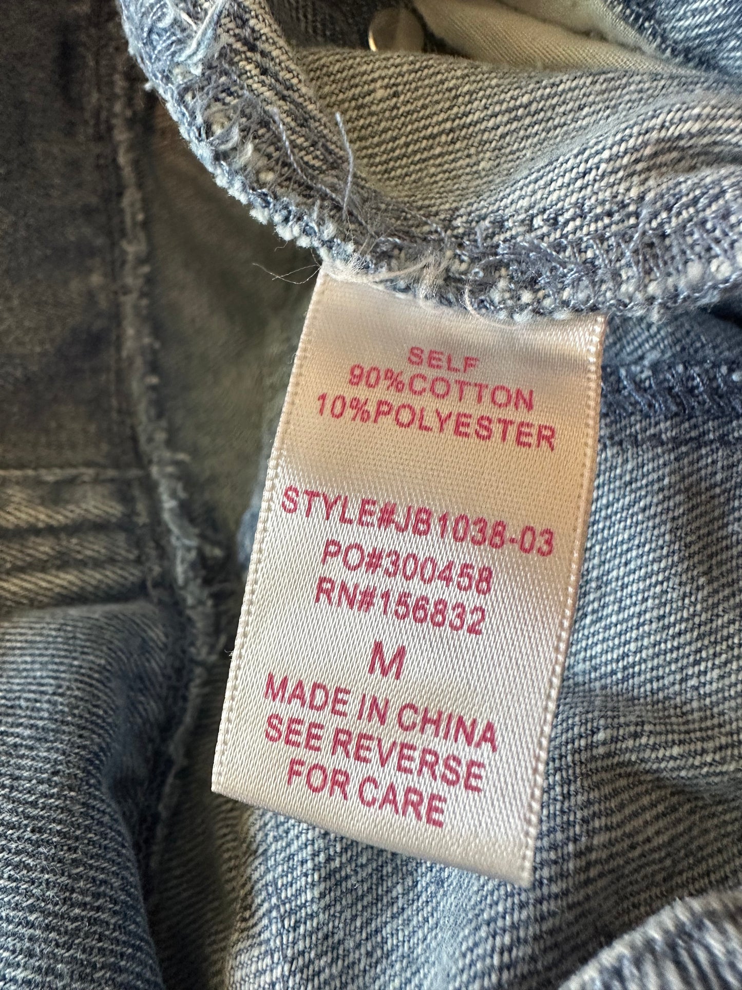 So Me Barrel Leg Light Wash Denim Relaxed Fit Overalls | Size Medium