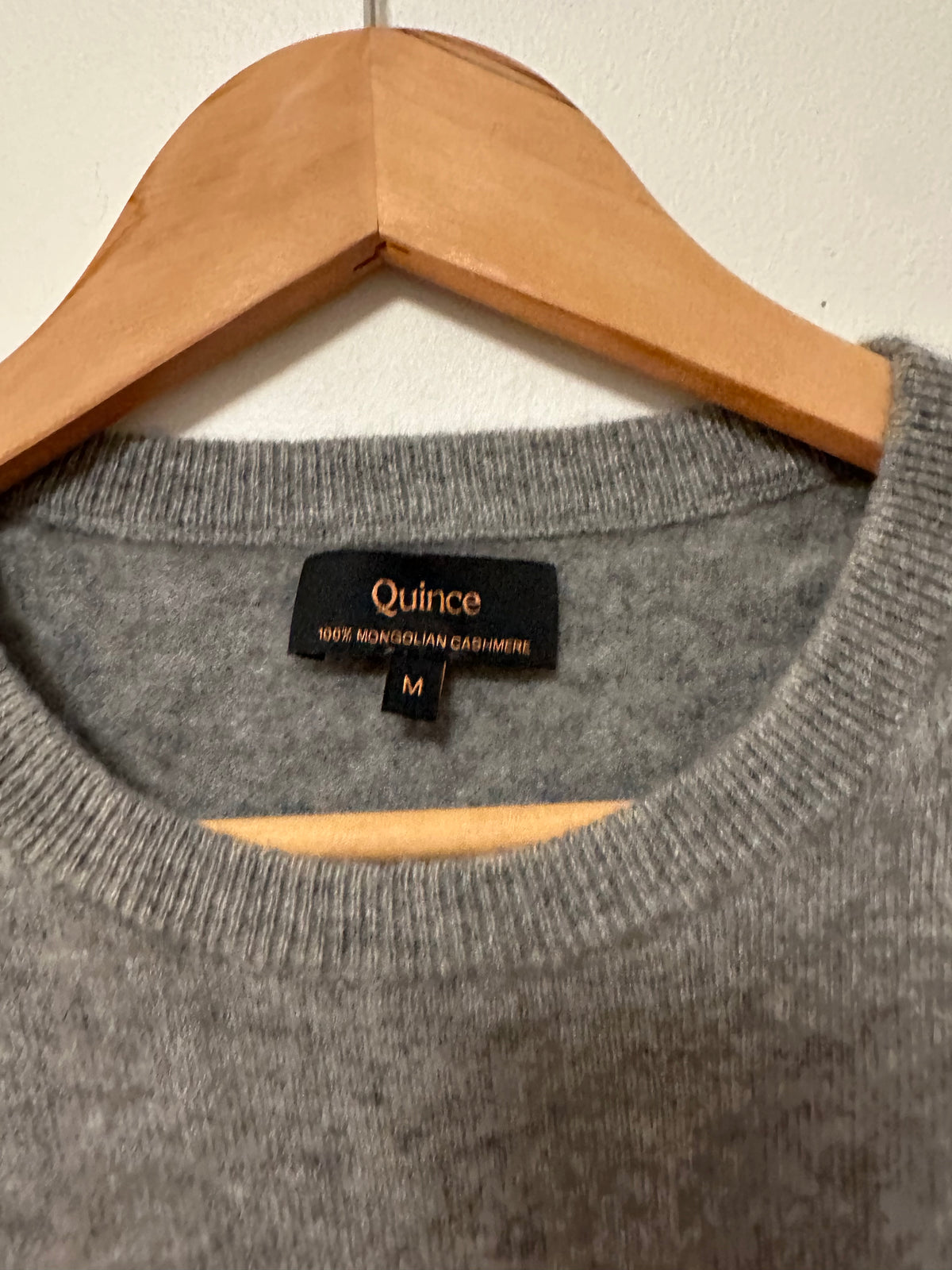 Quince Cashmere Crewneck Sweater in Heather Grey | Size Medium