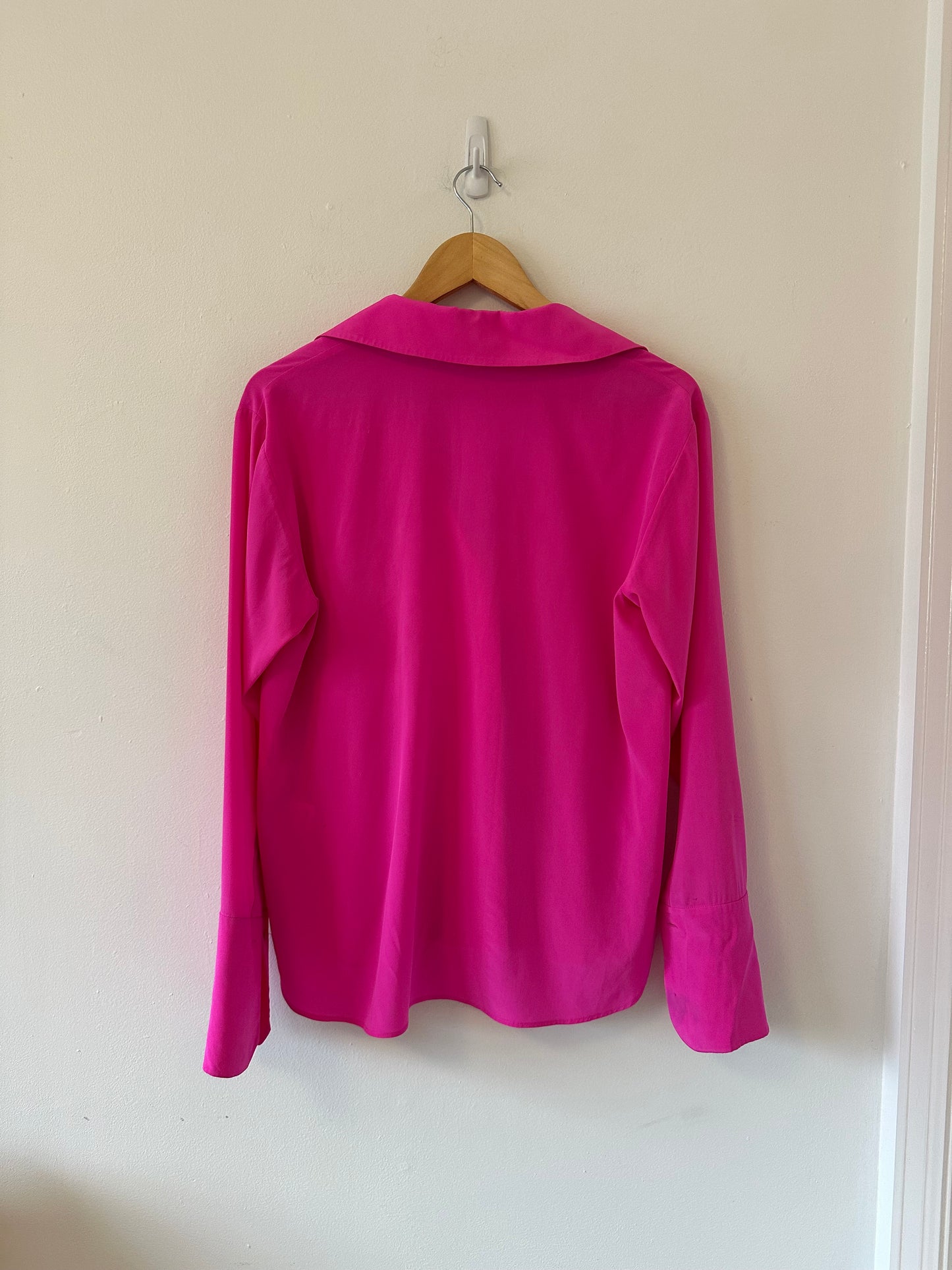 A.L.C. Hot Pink Silk Kinsley Top | Size 8