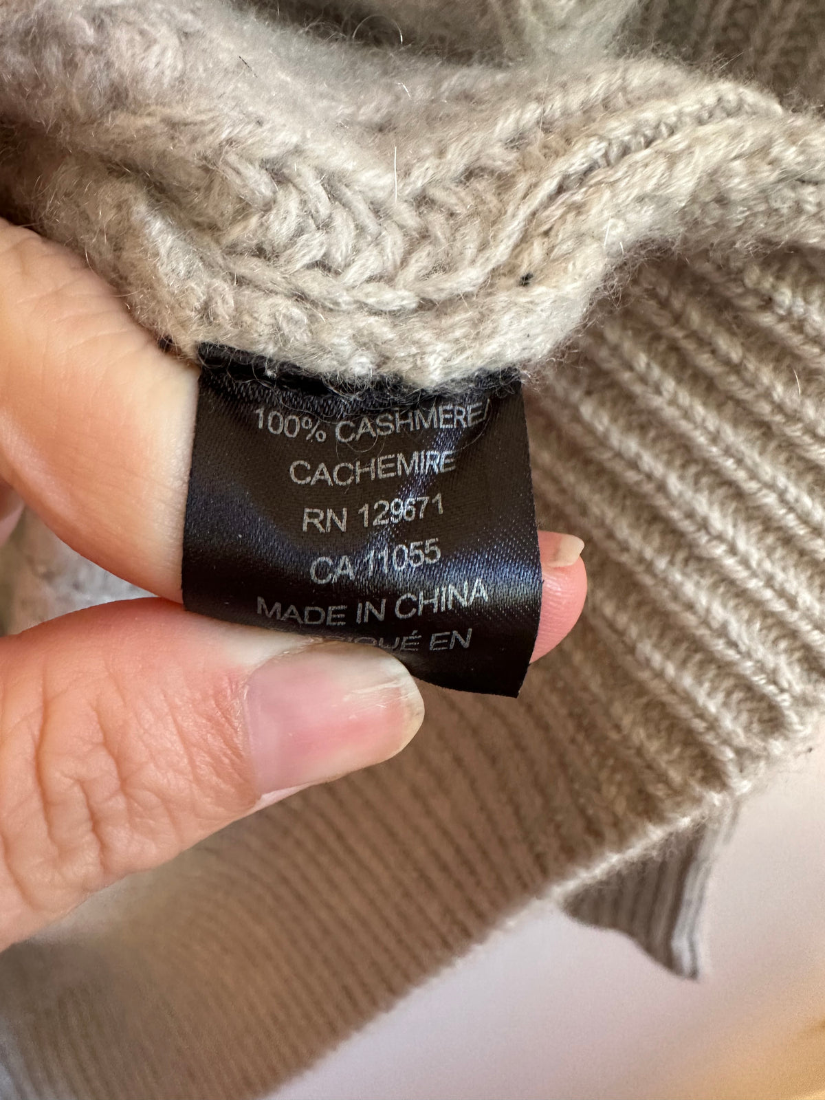 360 Cashmere Gray Ribbed Shawl Collar Open Front Cardigan | Size Large